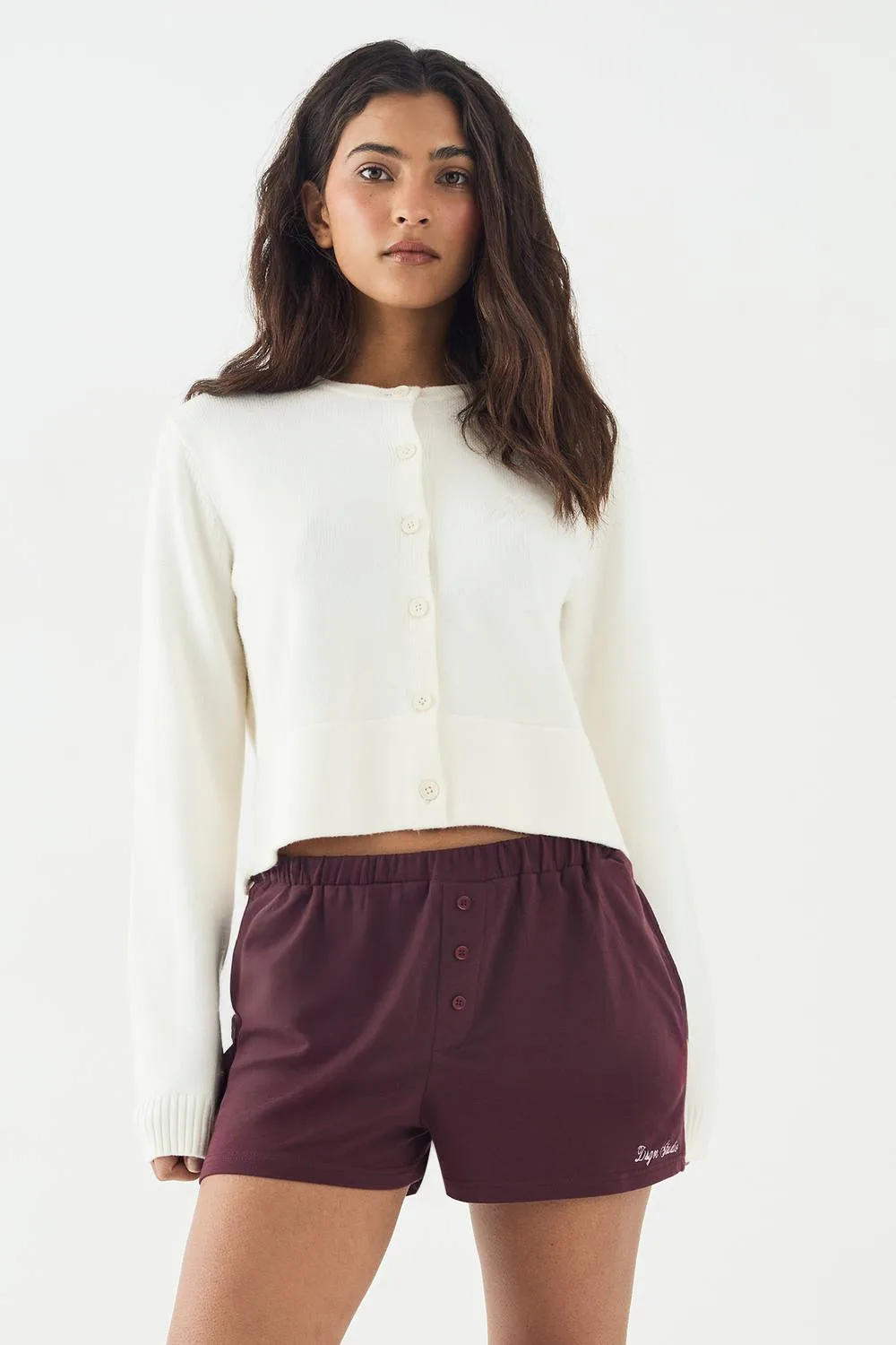 Lounge Henley Button Supersoft Short - Knitted by DSGN Studio
