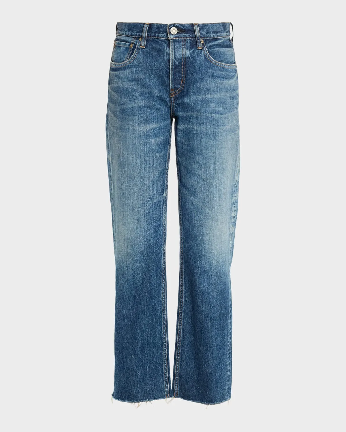 Needham Faded Straight-Leg Jeans