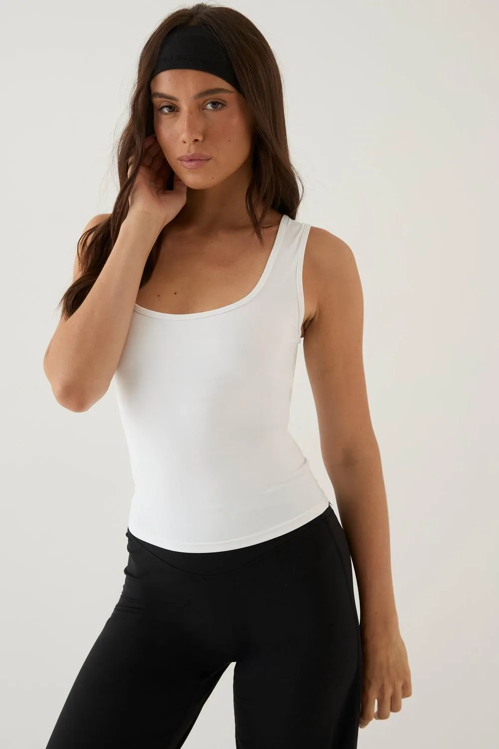 Sculpt Scoop Neck Vest Top - Polyurethane by DSGN Studio