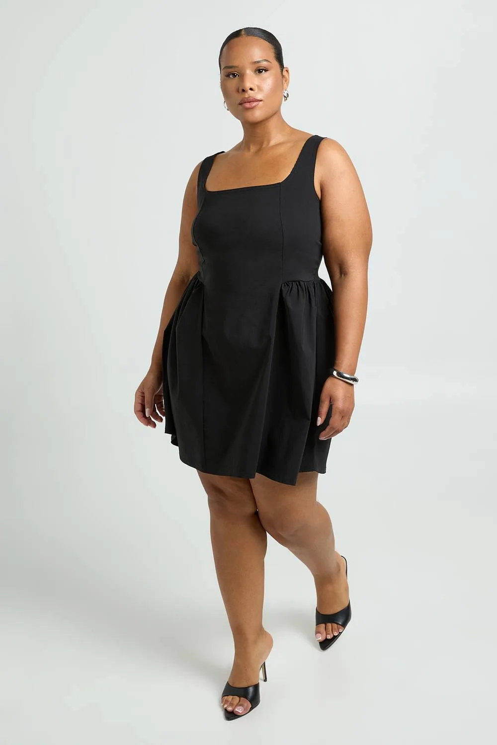 Bengaline Bow Back Skater Dress