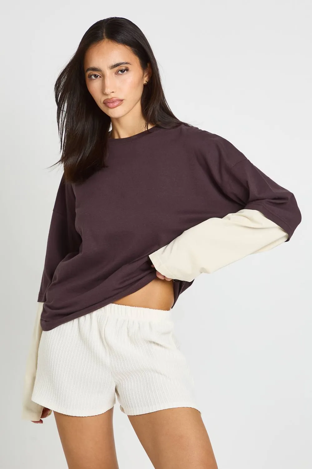 Plisse Flippy Shorts by boohoo