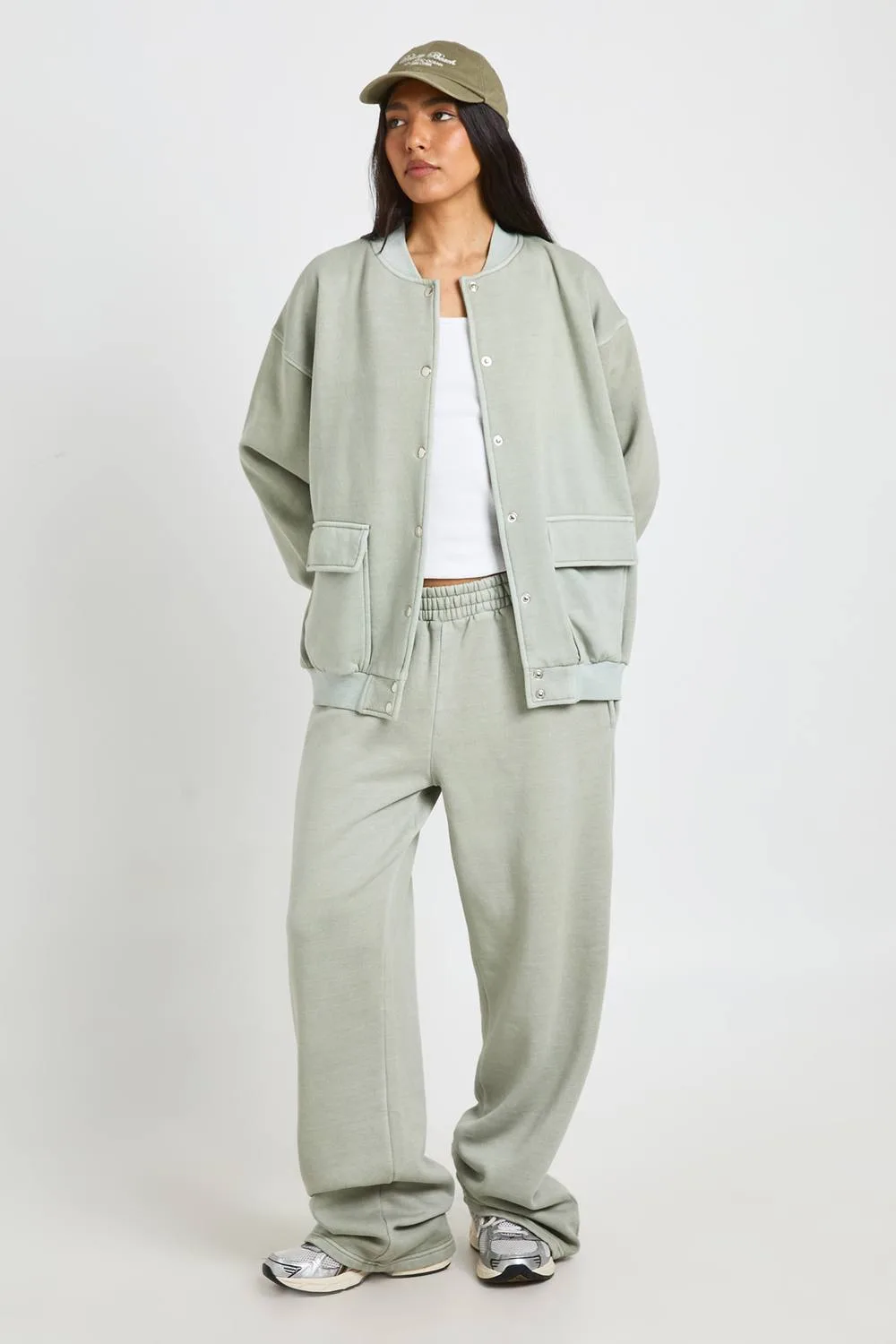 Bomber Tracksuit - Polyurethane by boohoo