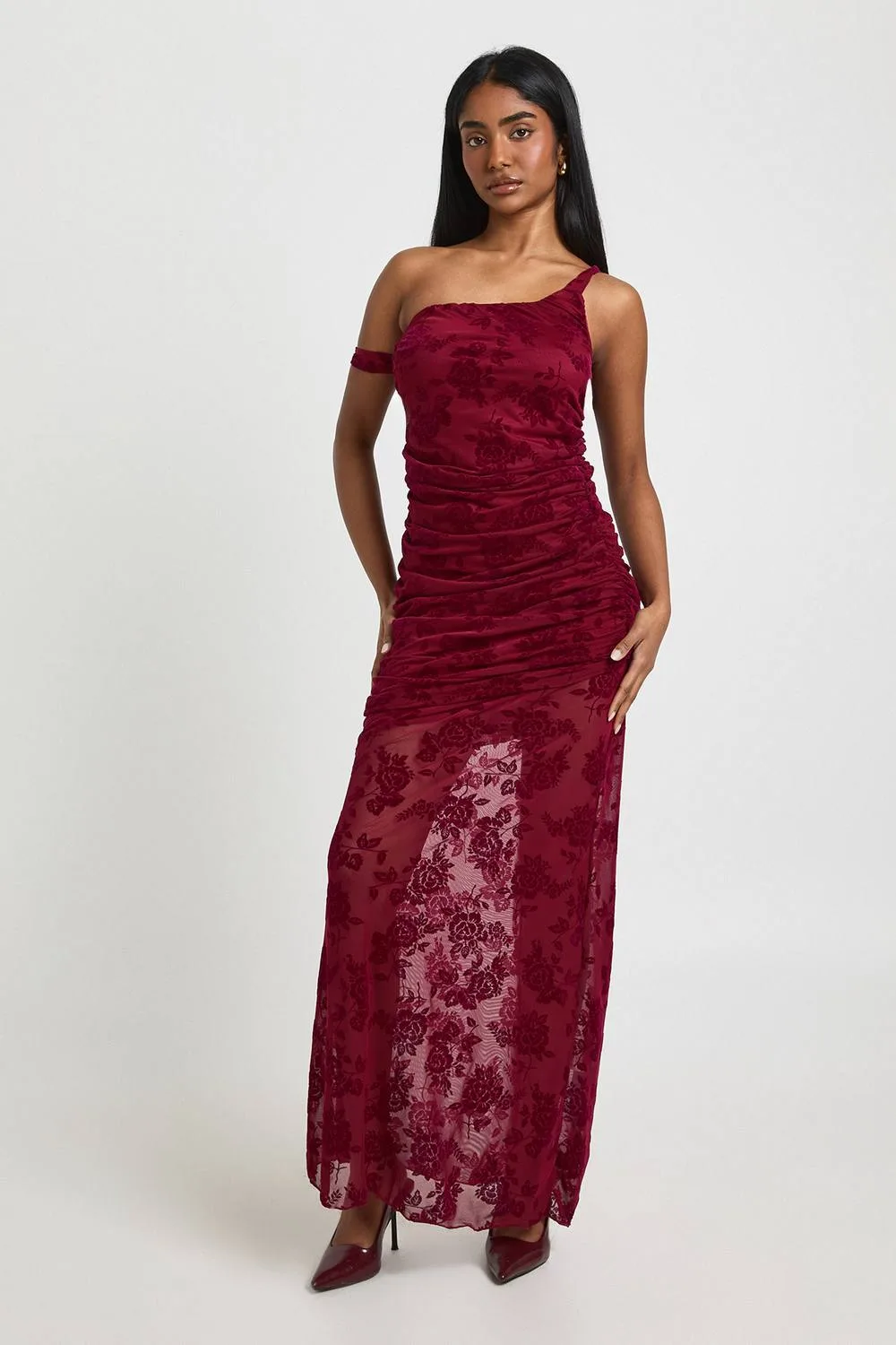 Strappy Devore Maxi Dress - Knitted by boohoo