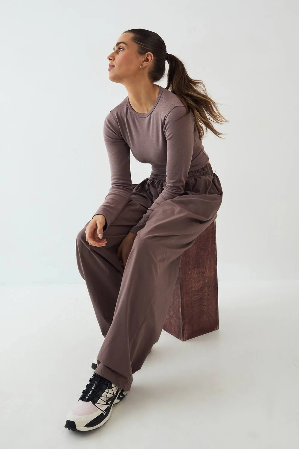 Elasticated Waist Balloon Leg Oversized Trouser - Cotton by DSGN Studio