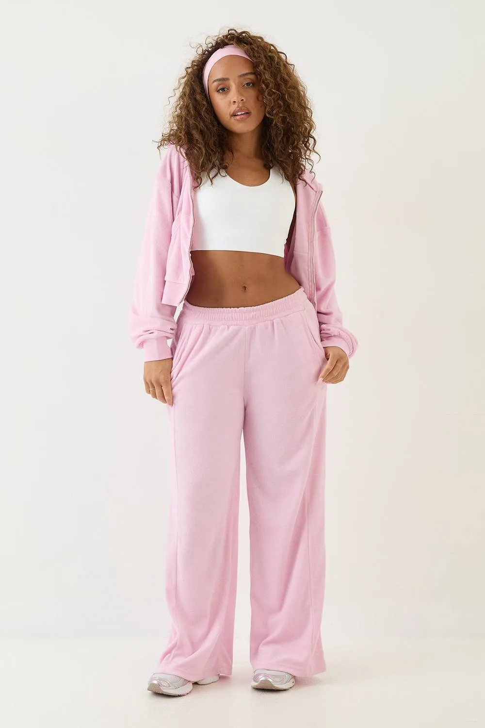 Towelling Straight Leg Trouser - Polyurethane by DSGN Studio