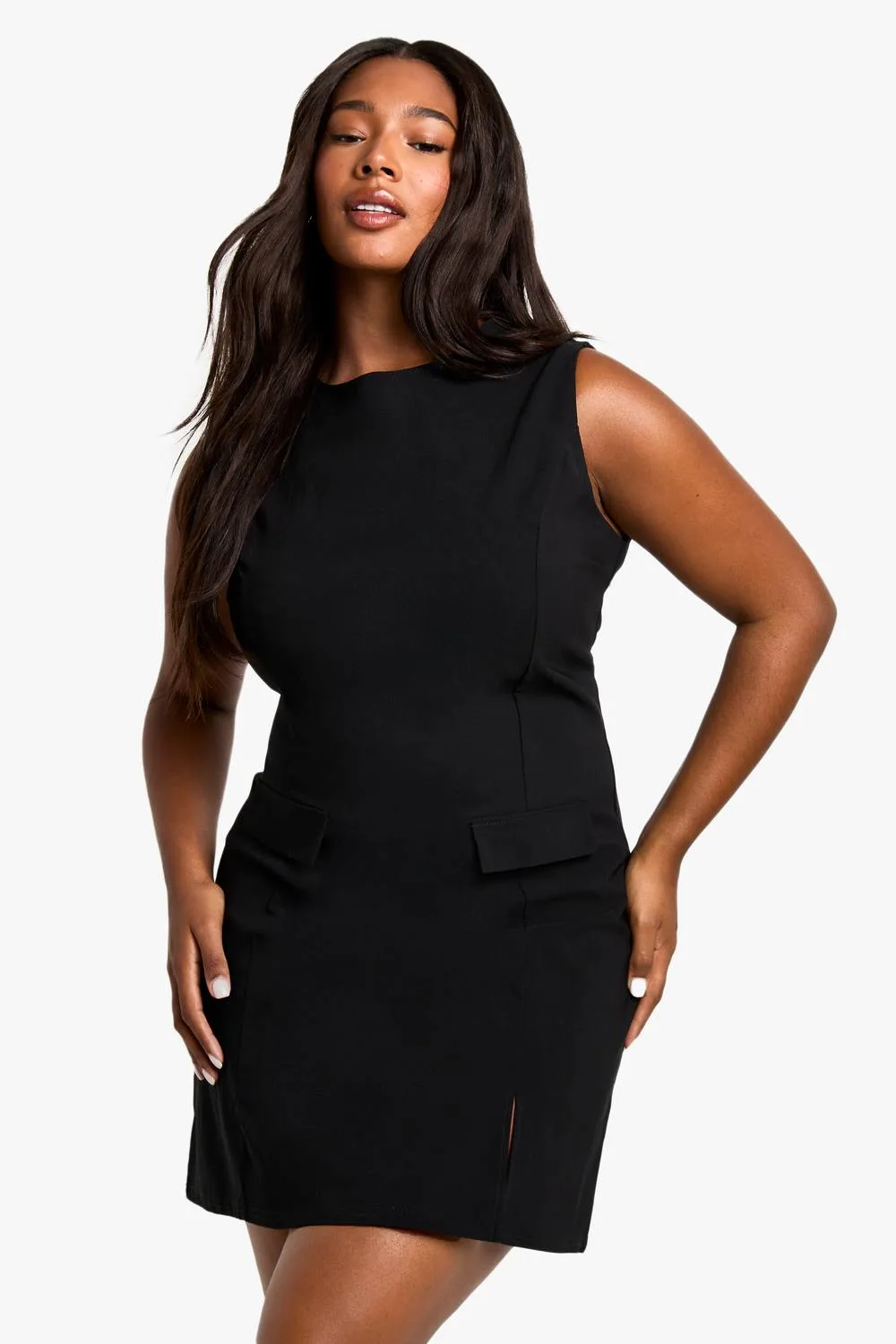 Bengaline Mini Shift Dress by boohoo