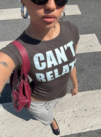 Can't Relate Graphic Top by Princess Polly Lower Impact