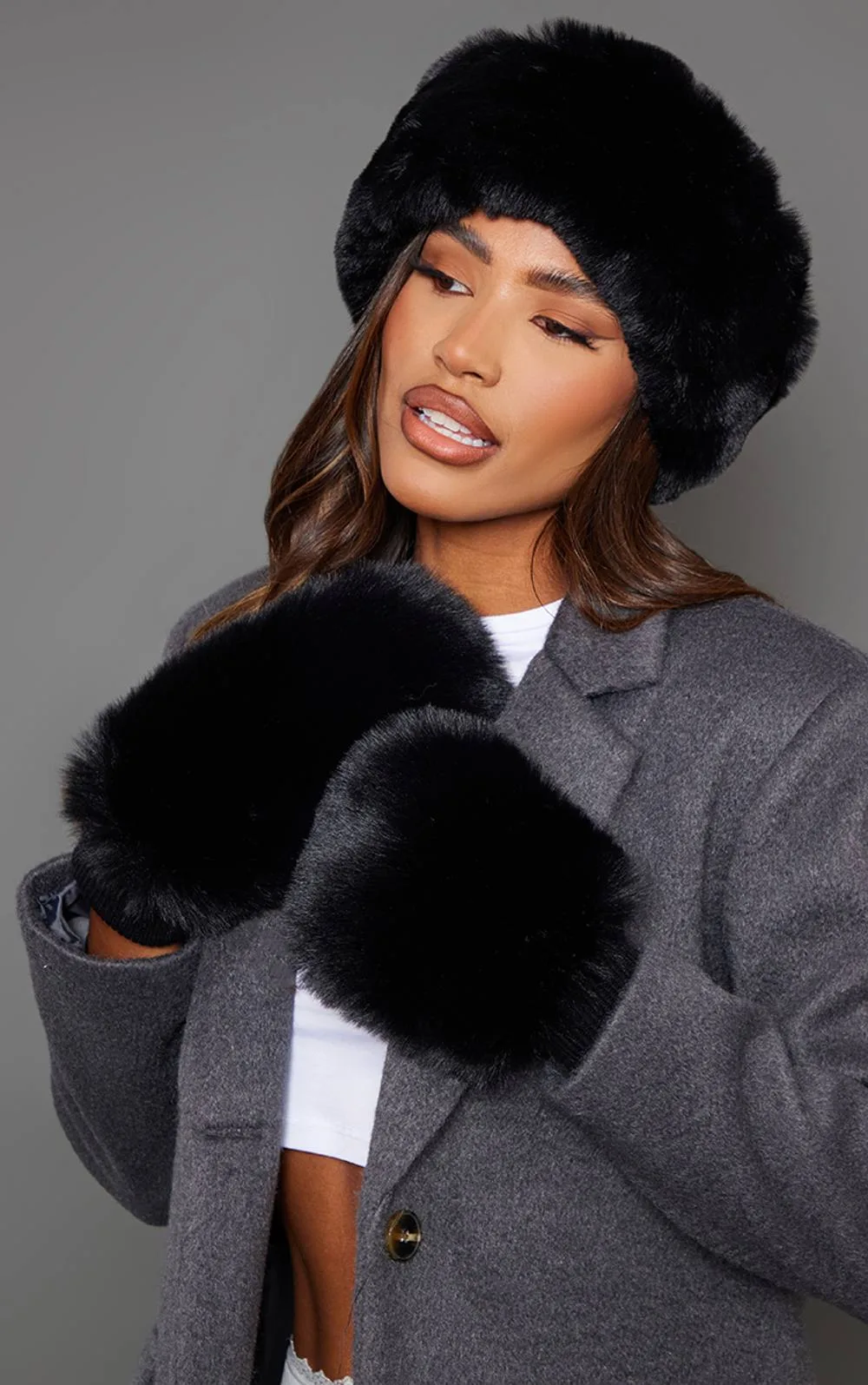 Soft Faux Fur Beanie Hat by PrettyLittleThing