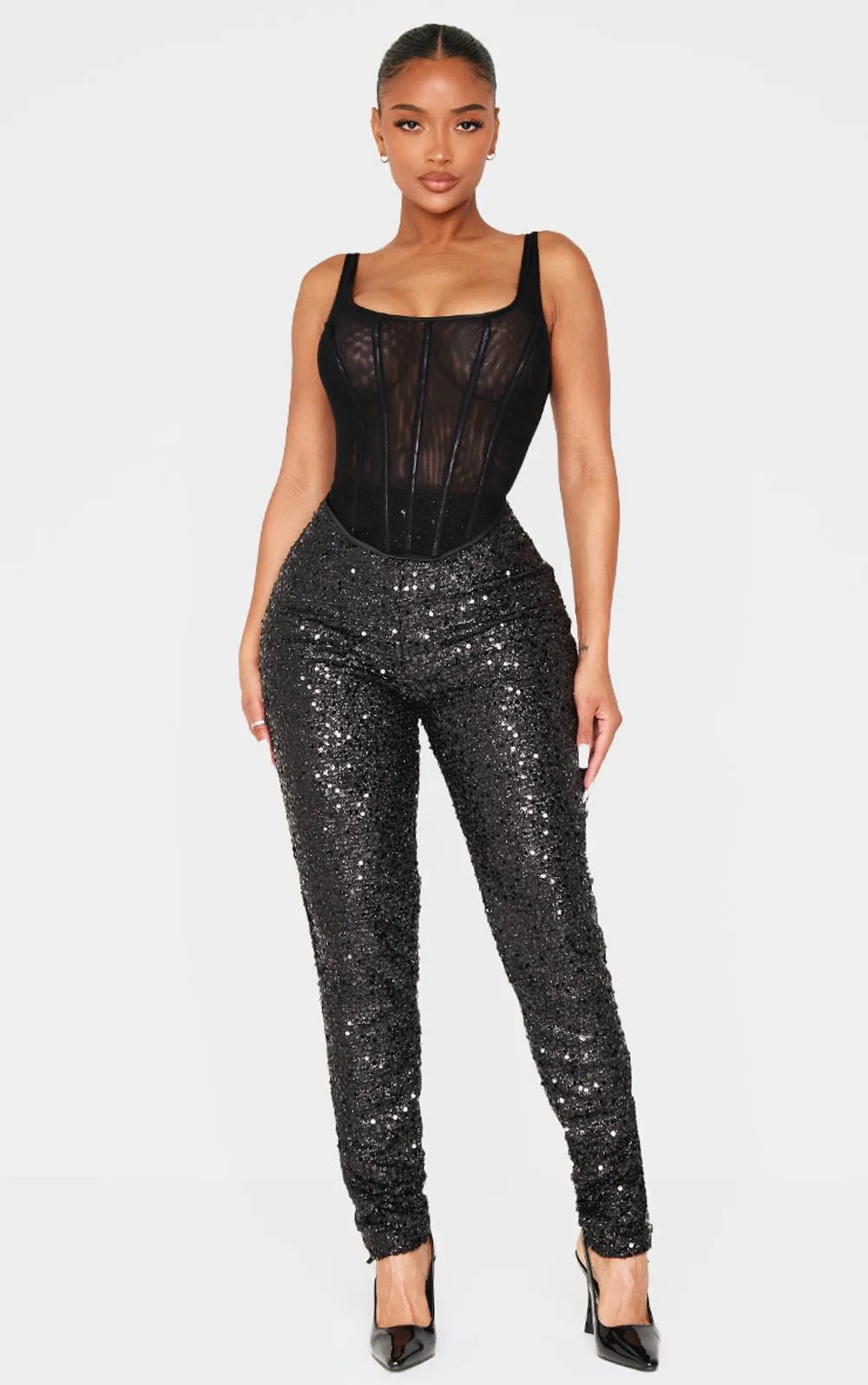 Sequin Trousers by PrettyLittleThing