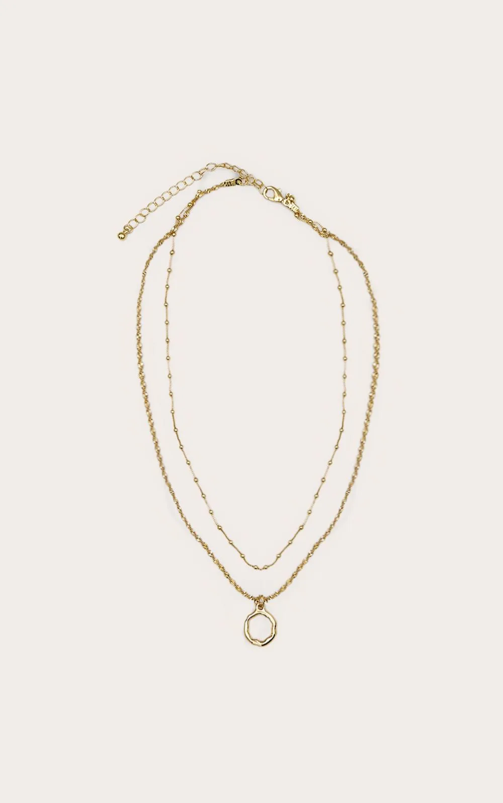 Real Gold Plated Dainty Ball Chain Layered Necklace by PrettyLittleThing