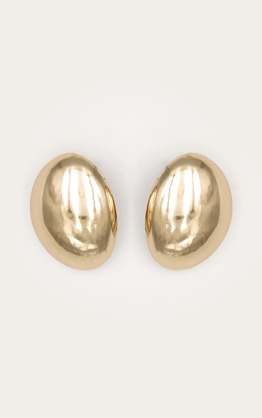 Chunky Oval Stud Earrings
