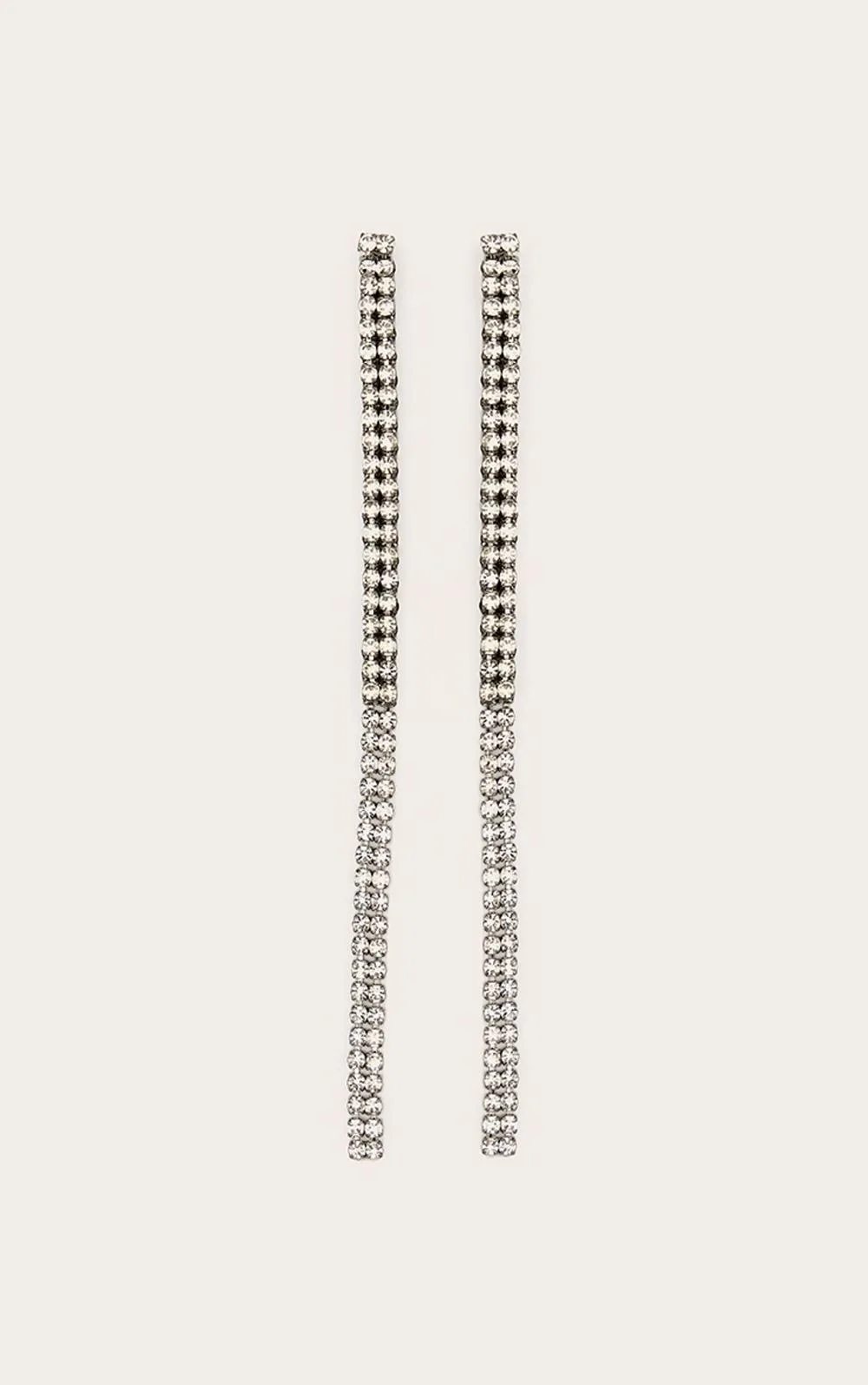 Thin Diamante Statement Earrings by PrettyLittleThing