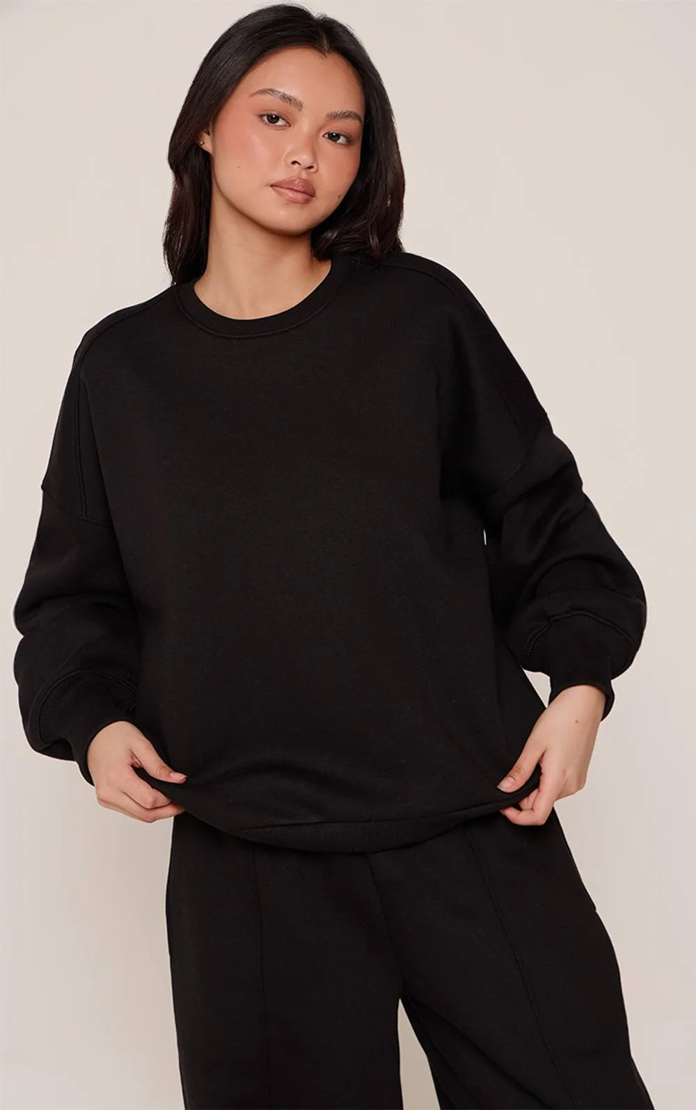 Balloon Sleeve Oversized Sweatshirt by PrettyLittleThing