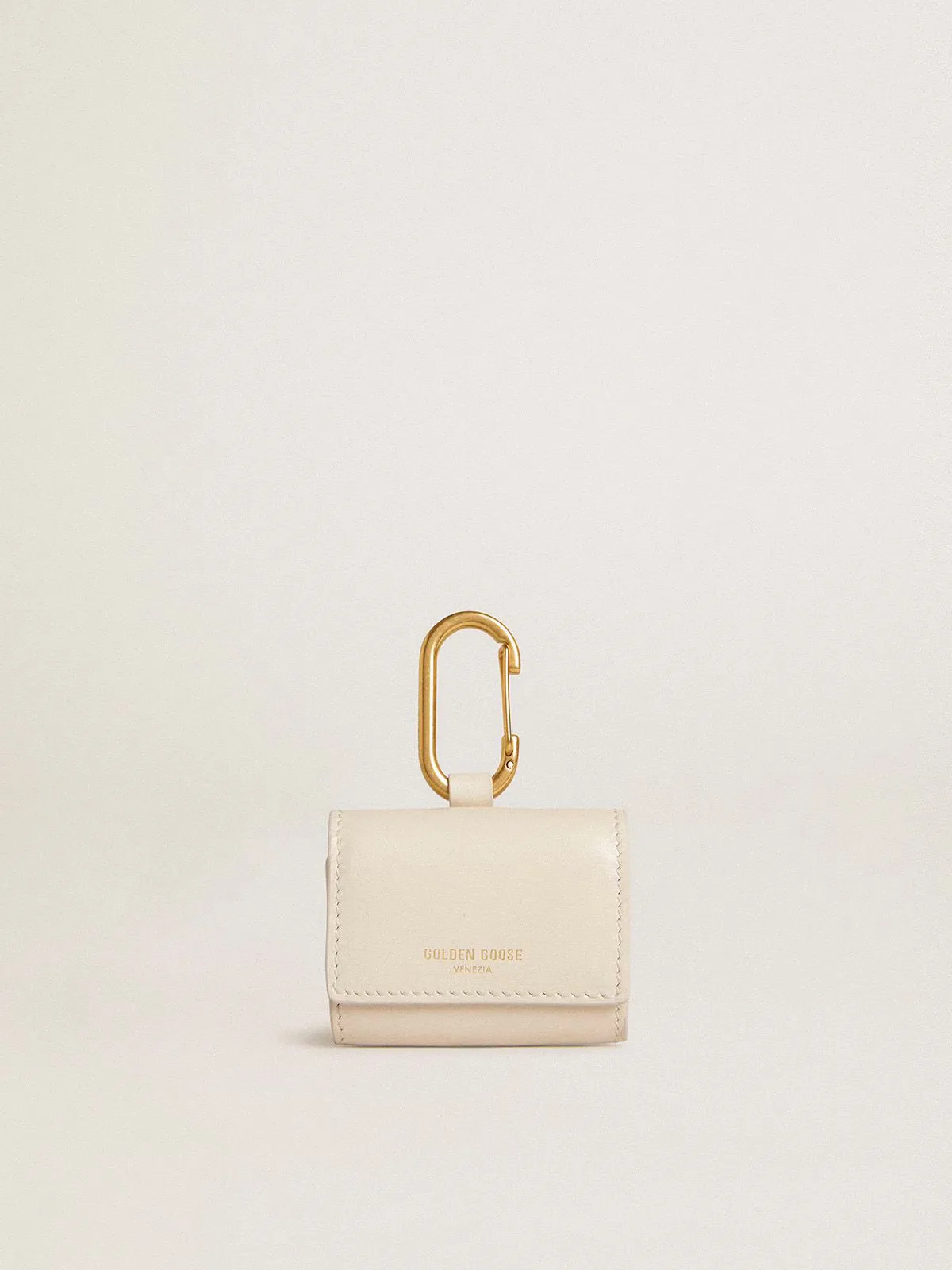 Worn White Airpod Case by Golden Goose