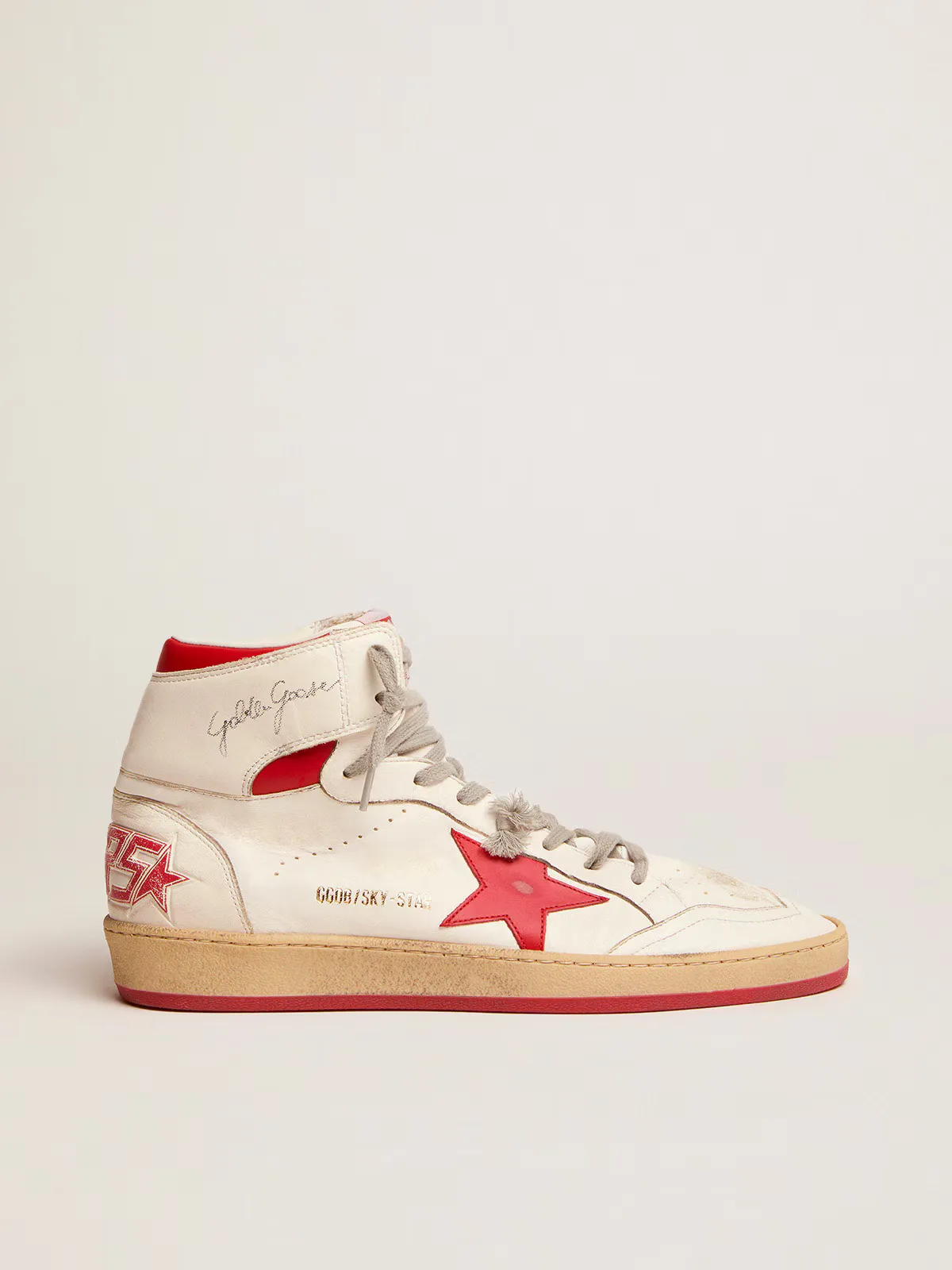 Sky-Star with Signature on the Ankle and Red Inserts