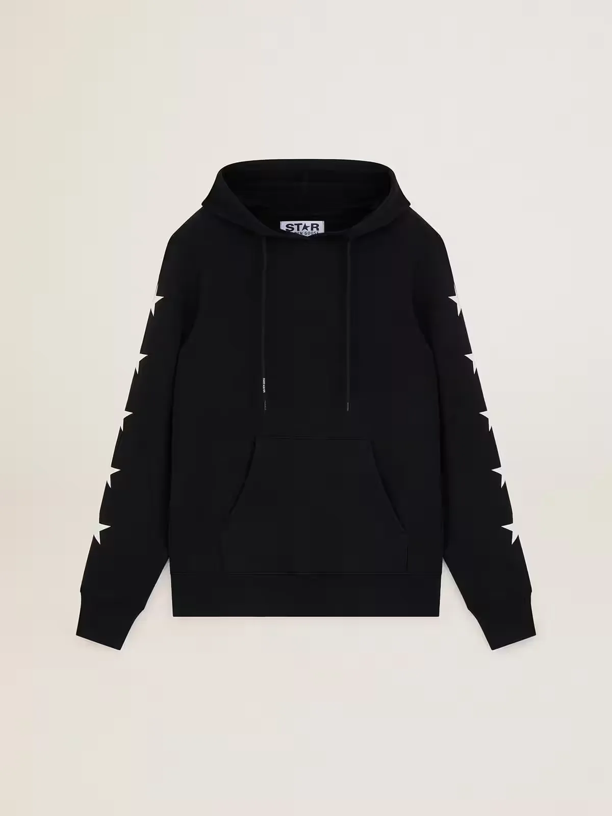 Alighiero Star Collection Sweatshirt with Contrasting White Stars by Golden Goose