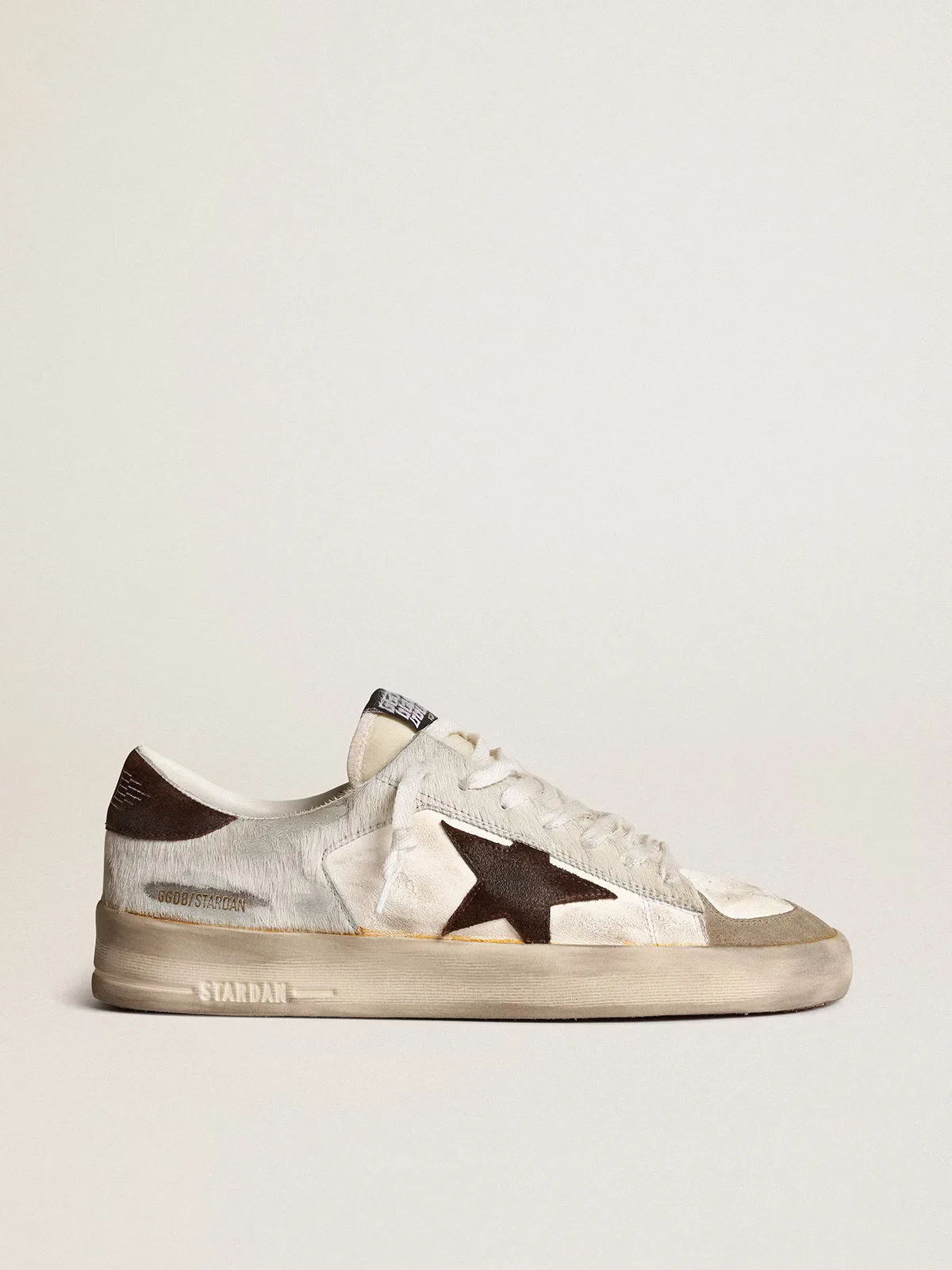 Stardan in Nappa and Pony Skin with Brown Suede Star by Golden Goose