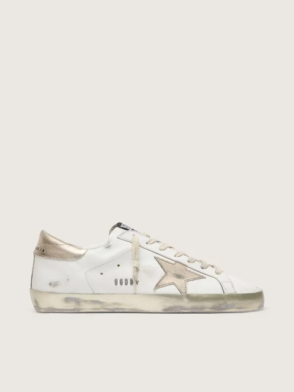 Super-Star with Gold Sparkle Foxing and Lettering by Golden Goose