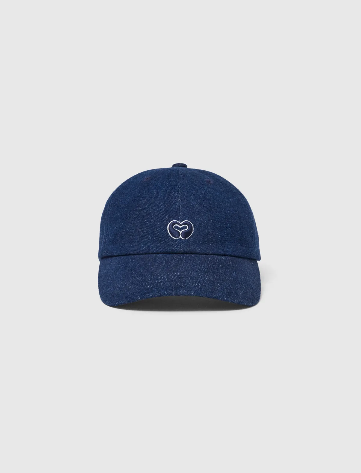 Raw Denim Cap with Logo by Maje
