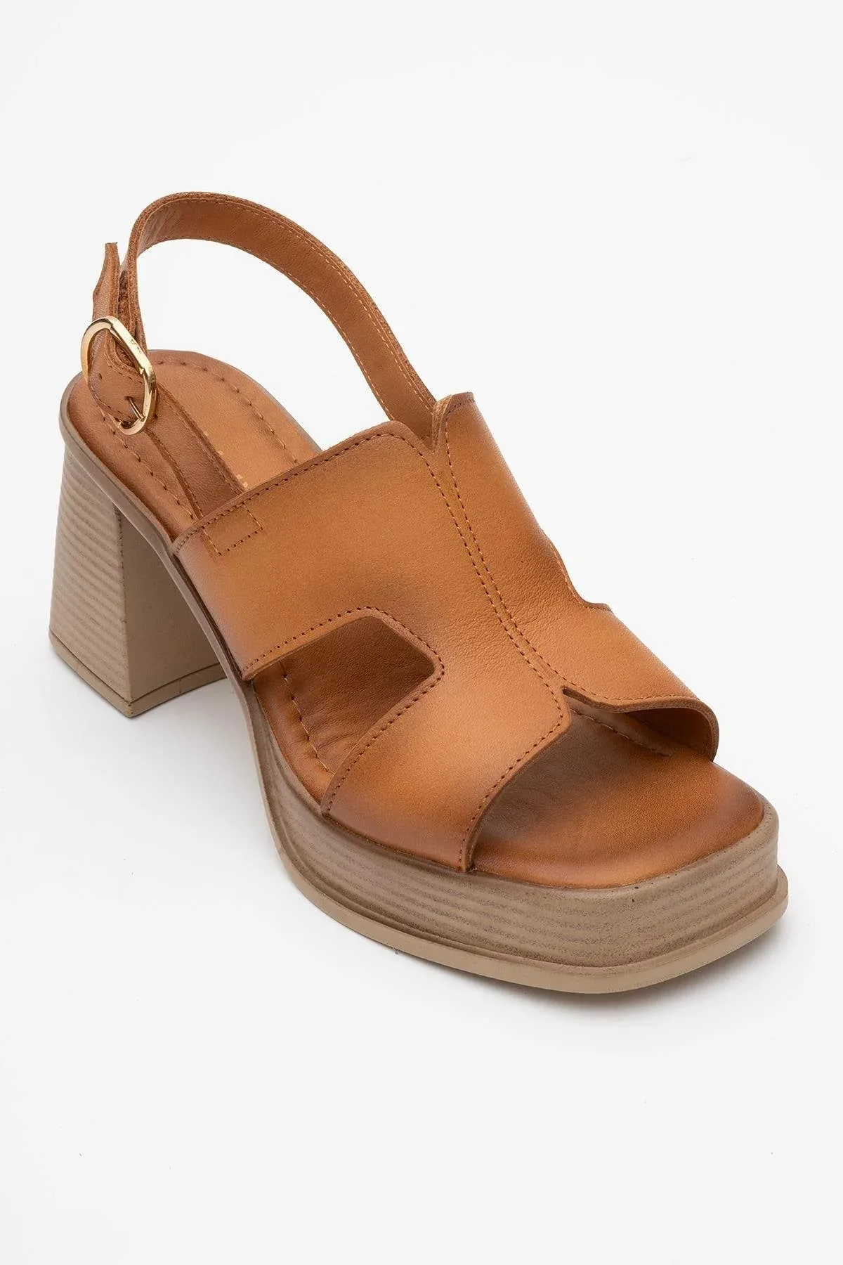 Zennia Leather Platform Sandal by Forever & Always Shoes