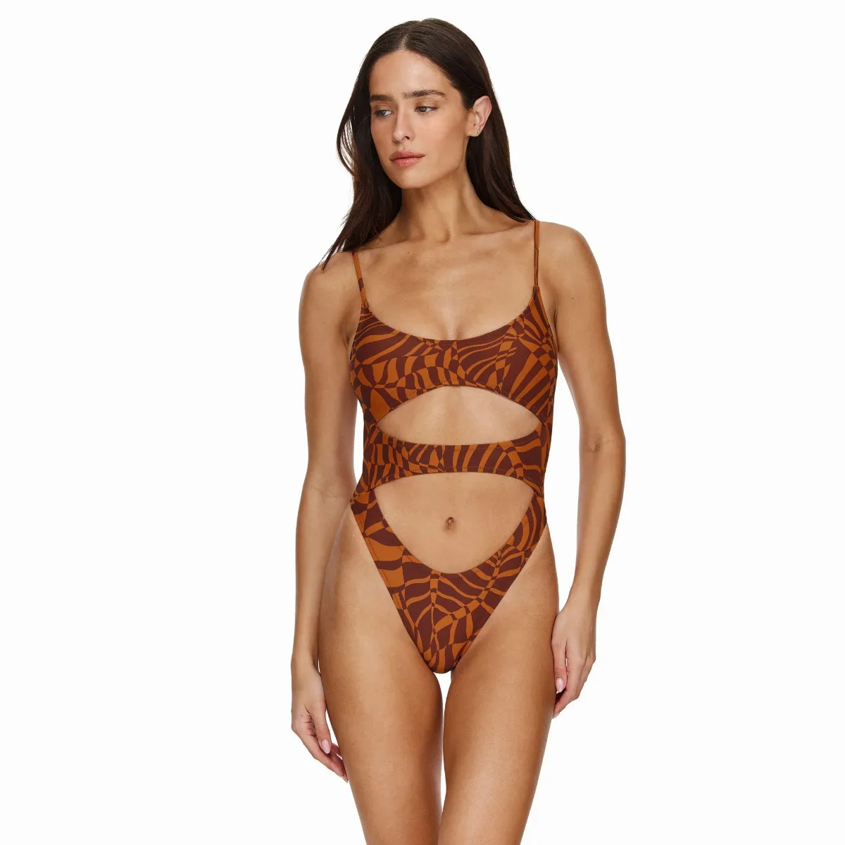 Retro Jungle Cut Out One Piece by Flirtt Gottex