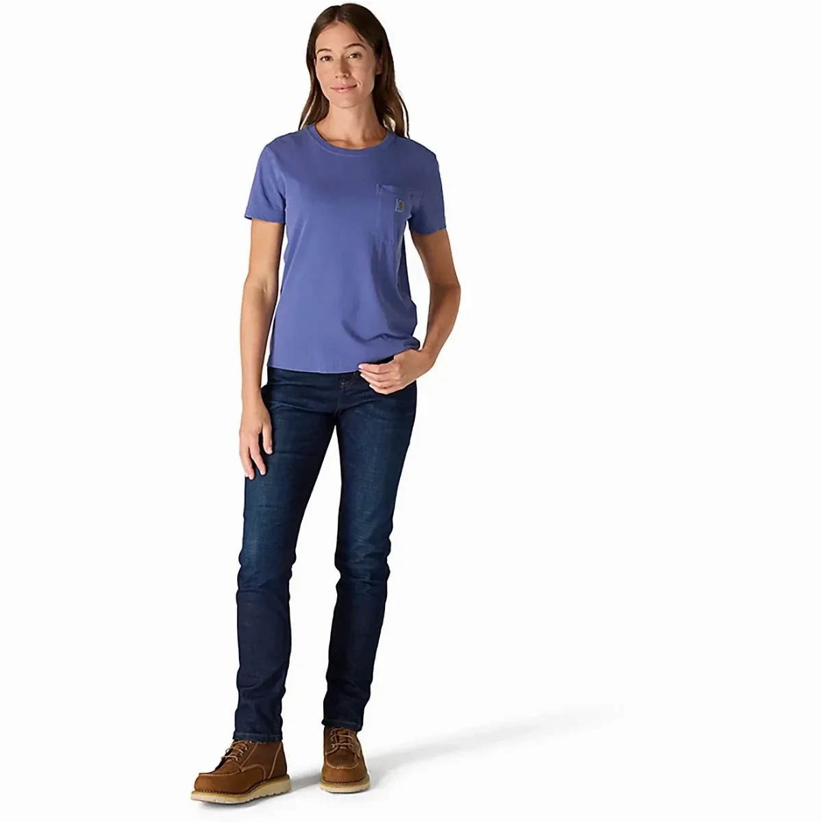 T-Shirt Lunar Blue 100% Cotton Relaxed Fit Short Sleeve by Carhartt
