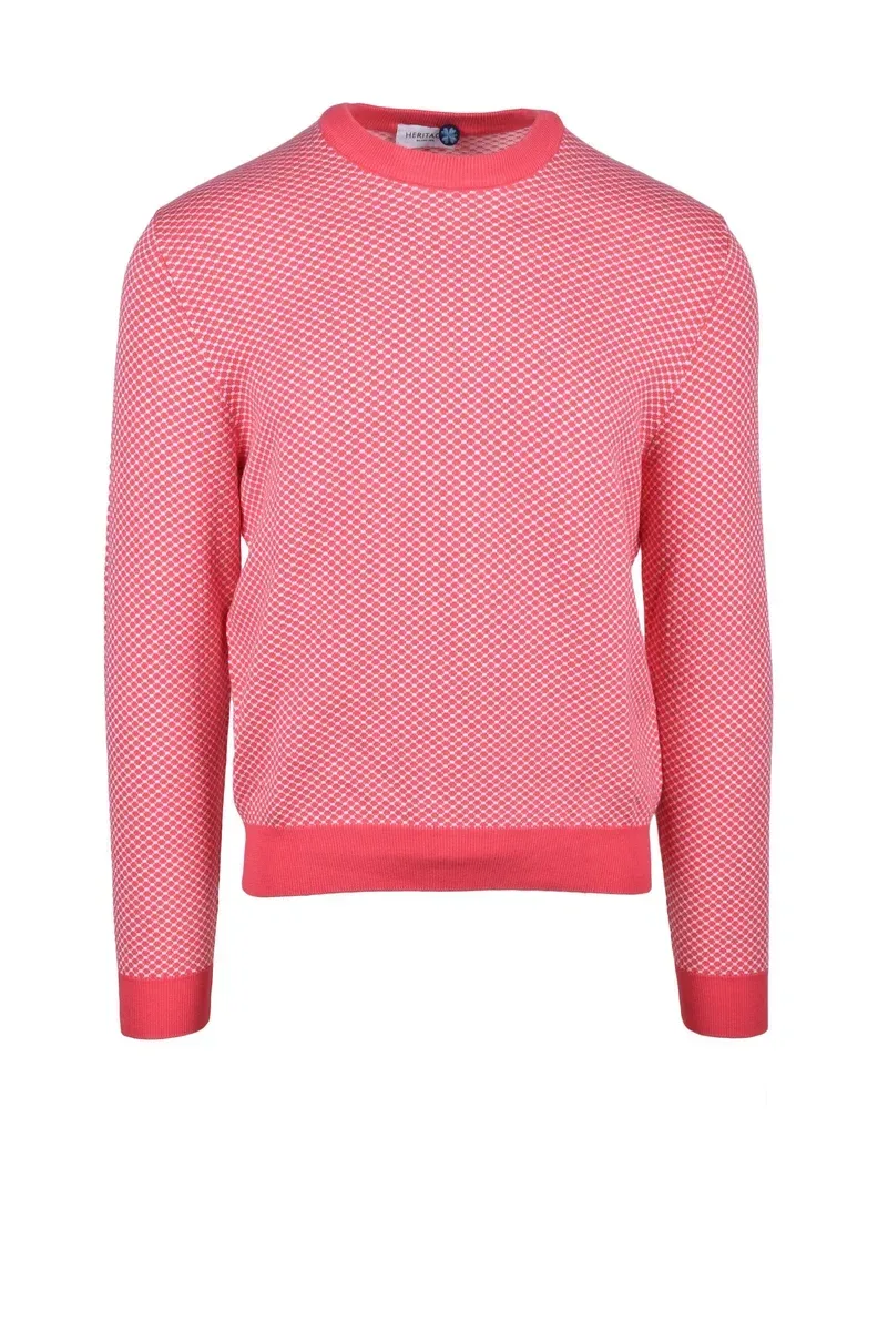 Crewneck Cotton Sweater by HERITAGE