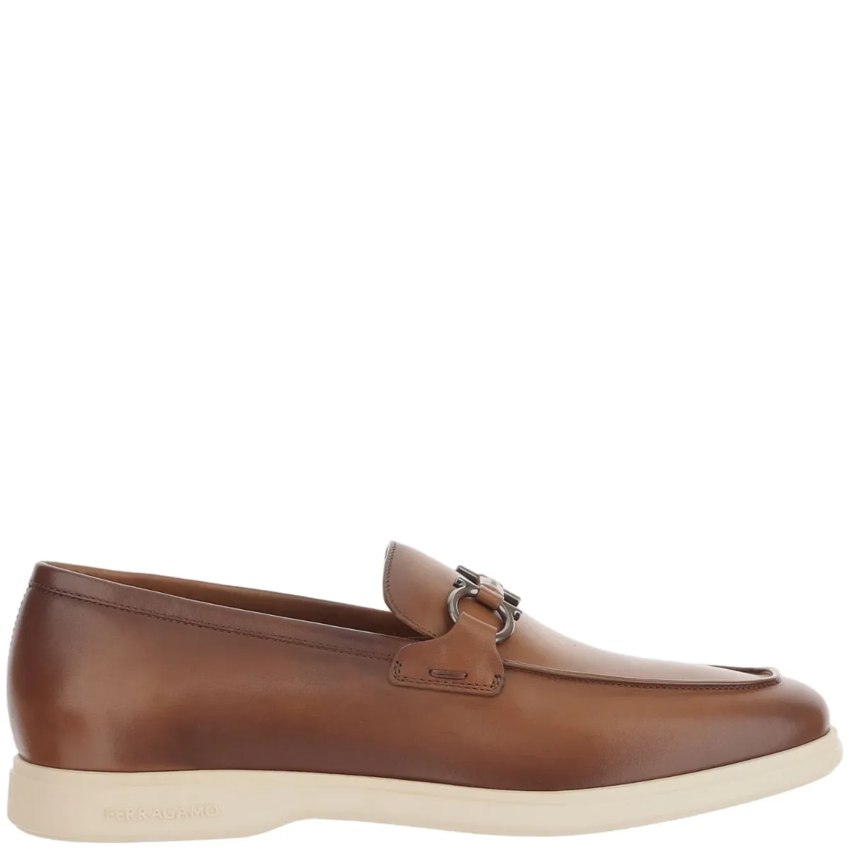 Hook Detail Leather Loafers by Salvatore Ferragamo