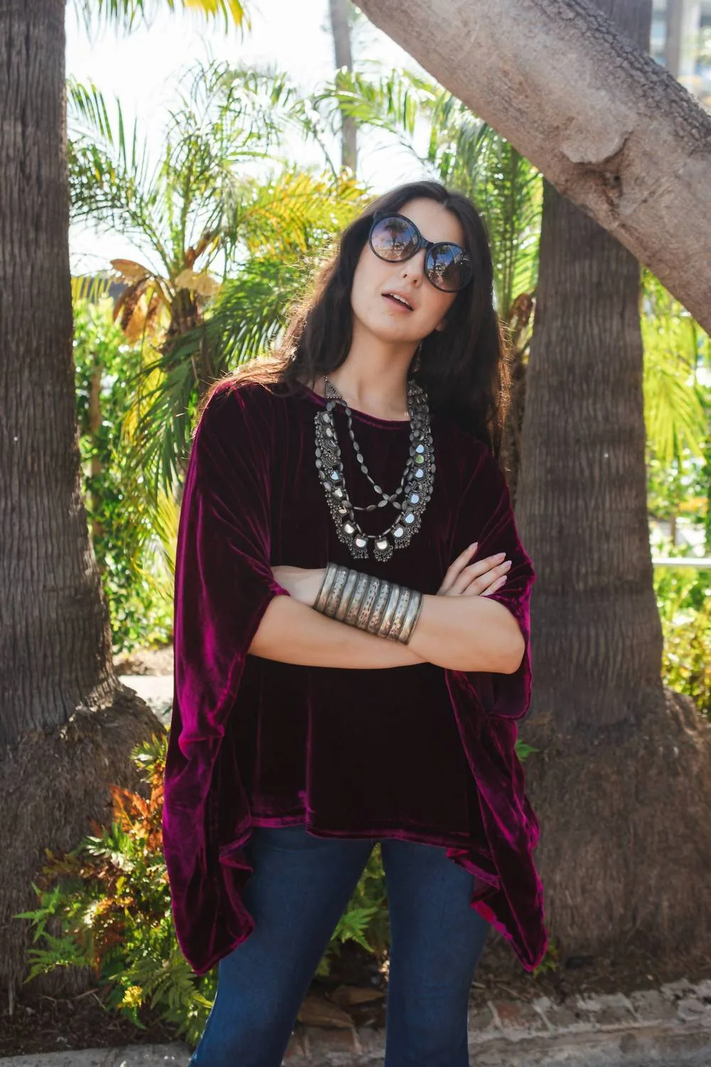 Silk Velvet Scarf Top by Jennafer Grace