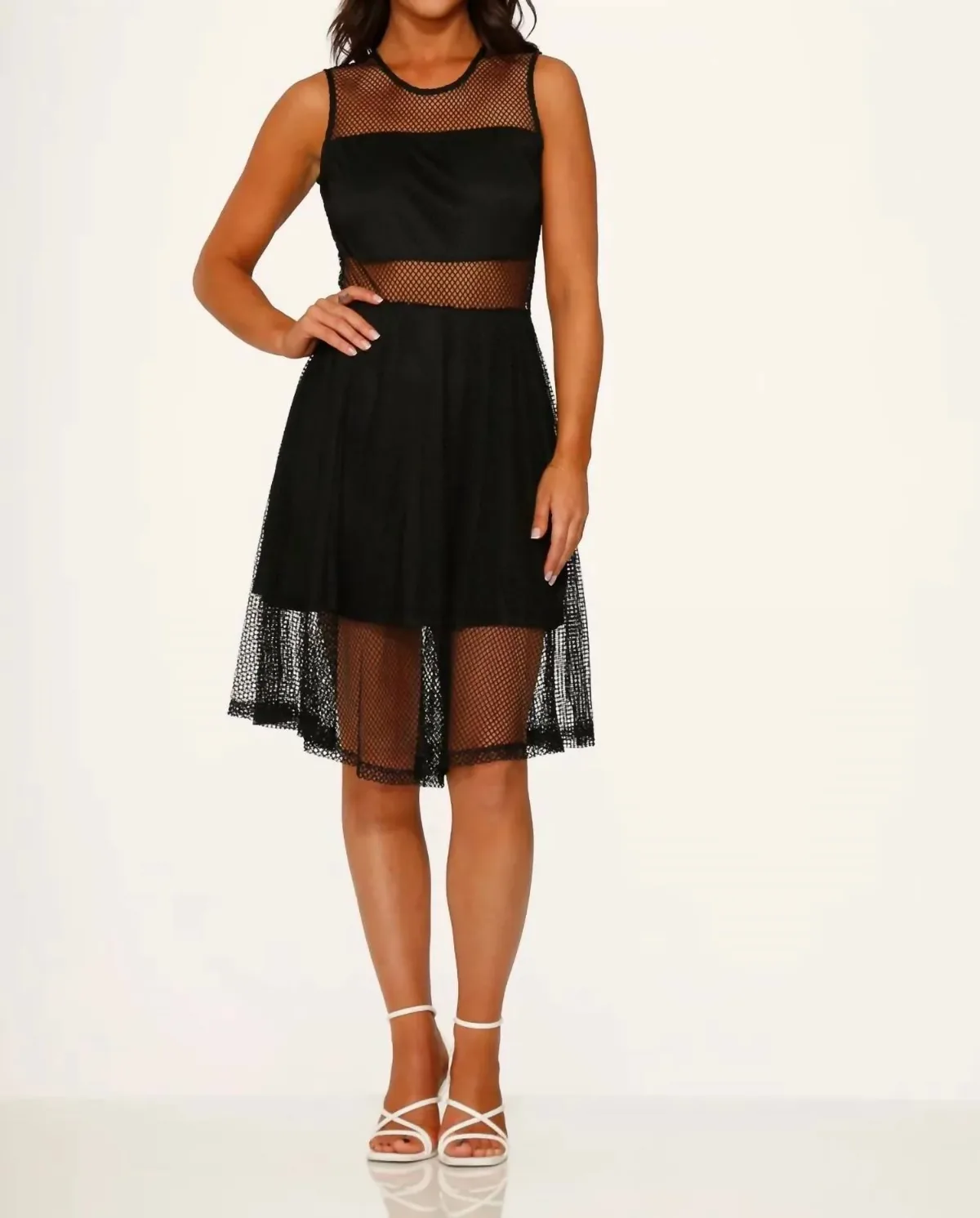 Fishnet Sleeveless Dress by Orchid Bloom