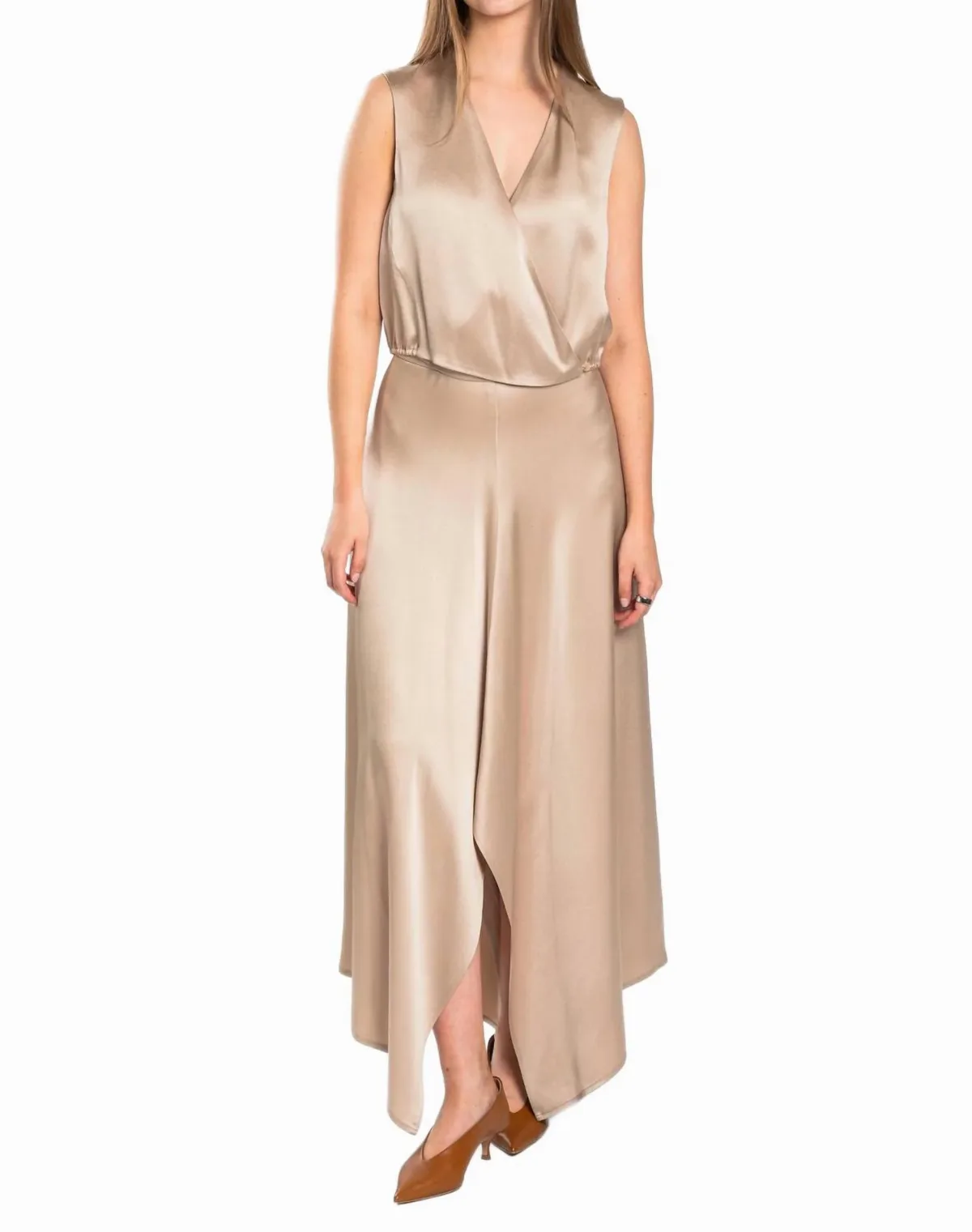 Liquid Satin Top in Petalo by Alysi