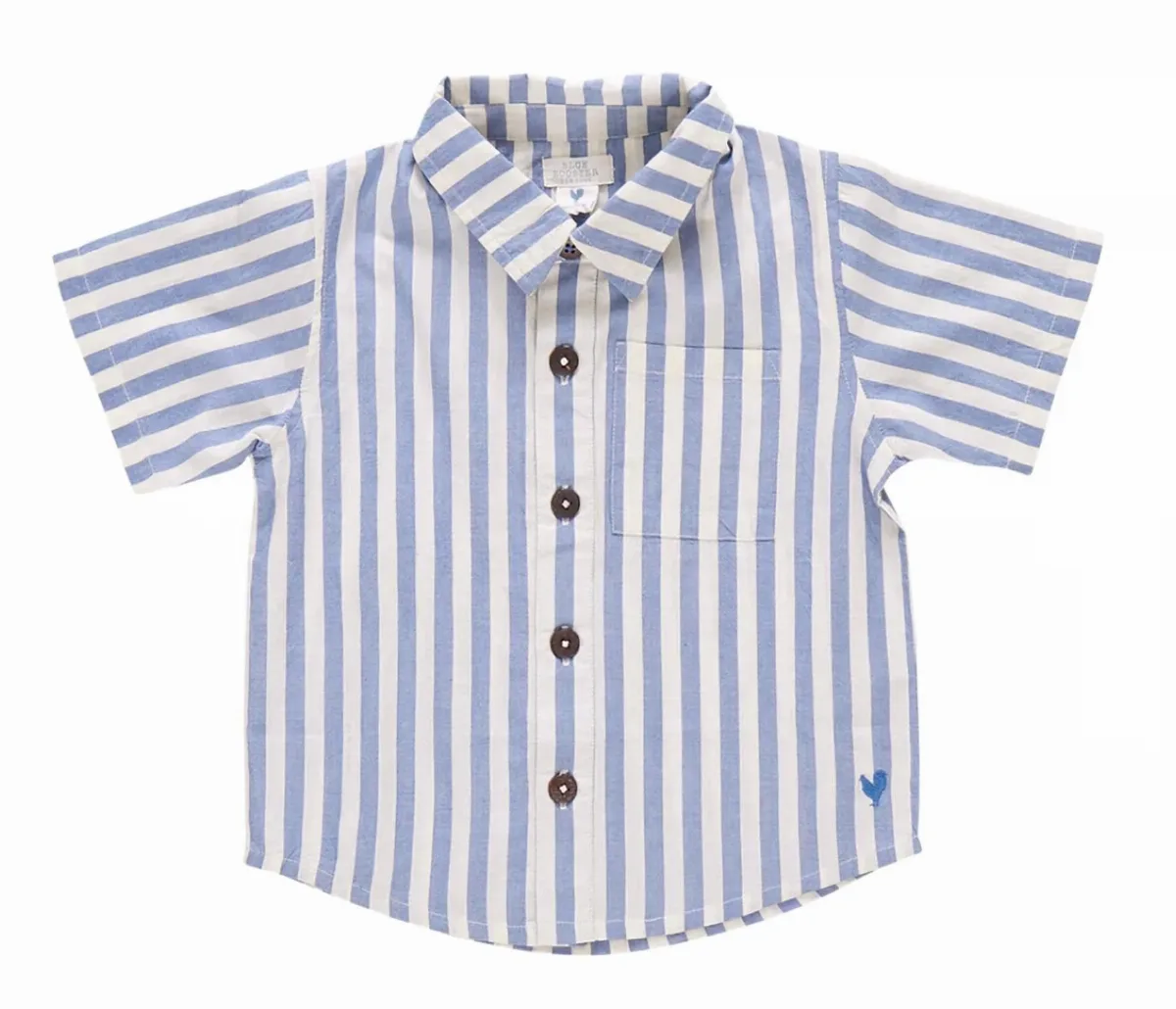 Jack Shirt in Blue Stripe by Pink Chicken