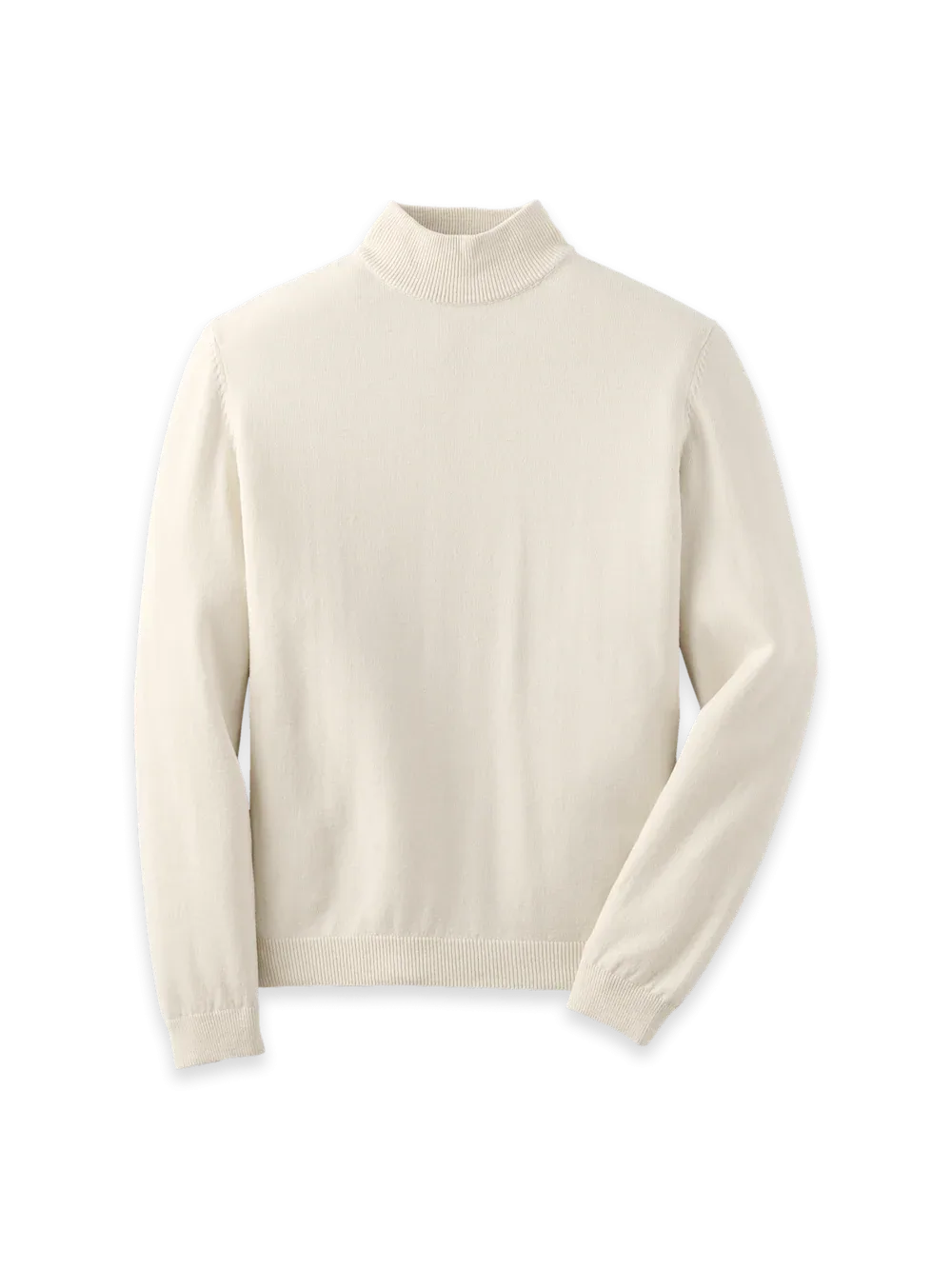 Cotton Blend Mockneck Sweater by Paul Fredrick