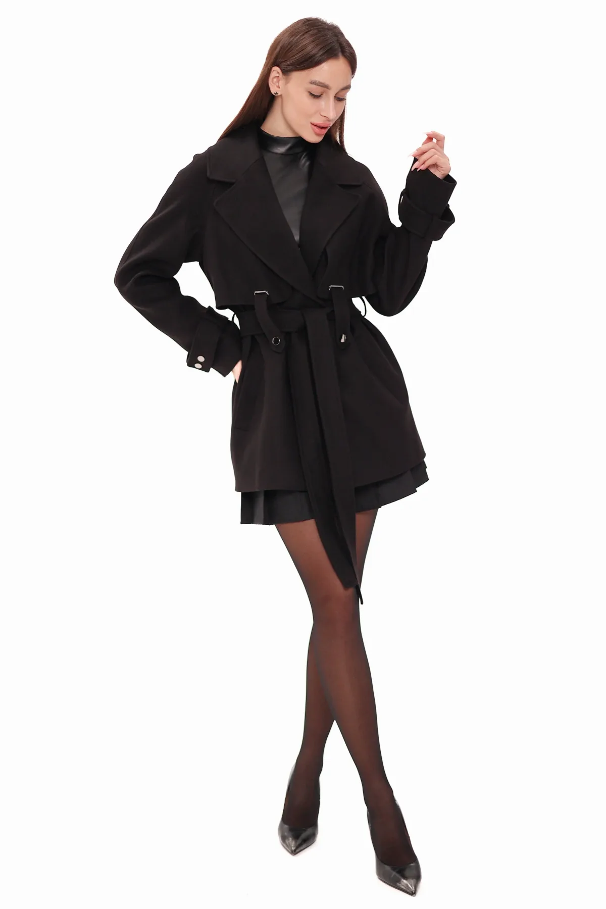 Karina Midi Cashmere Wool Blend Coat by Alaska® Outerwear