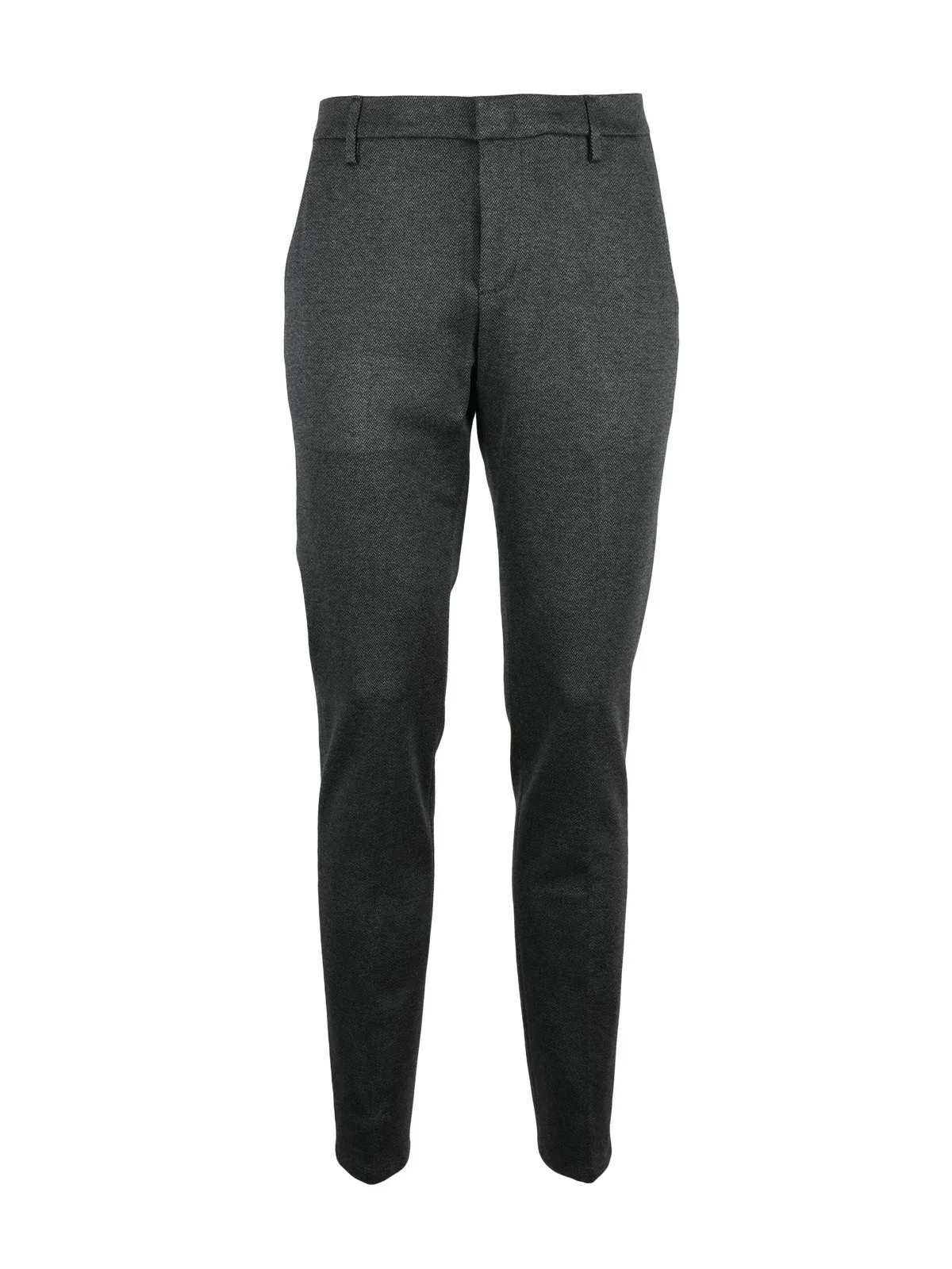 Gaubert Herringbone Viscose-Blend Trousers by Dondup