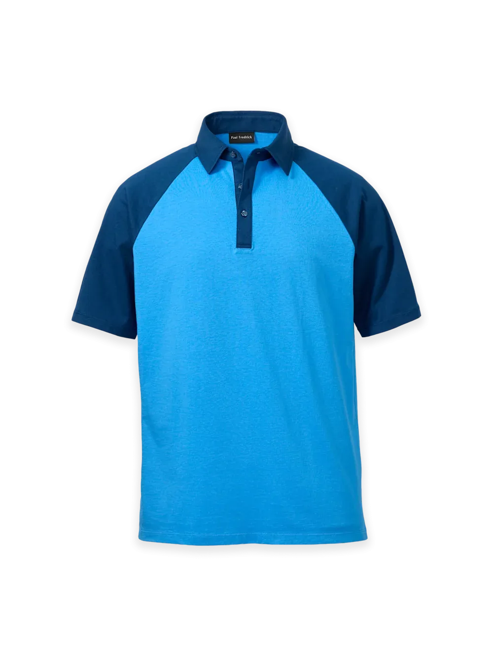 Mercerized Cotton Three Button Polo by Paul Fredrick