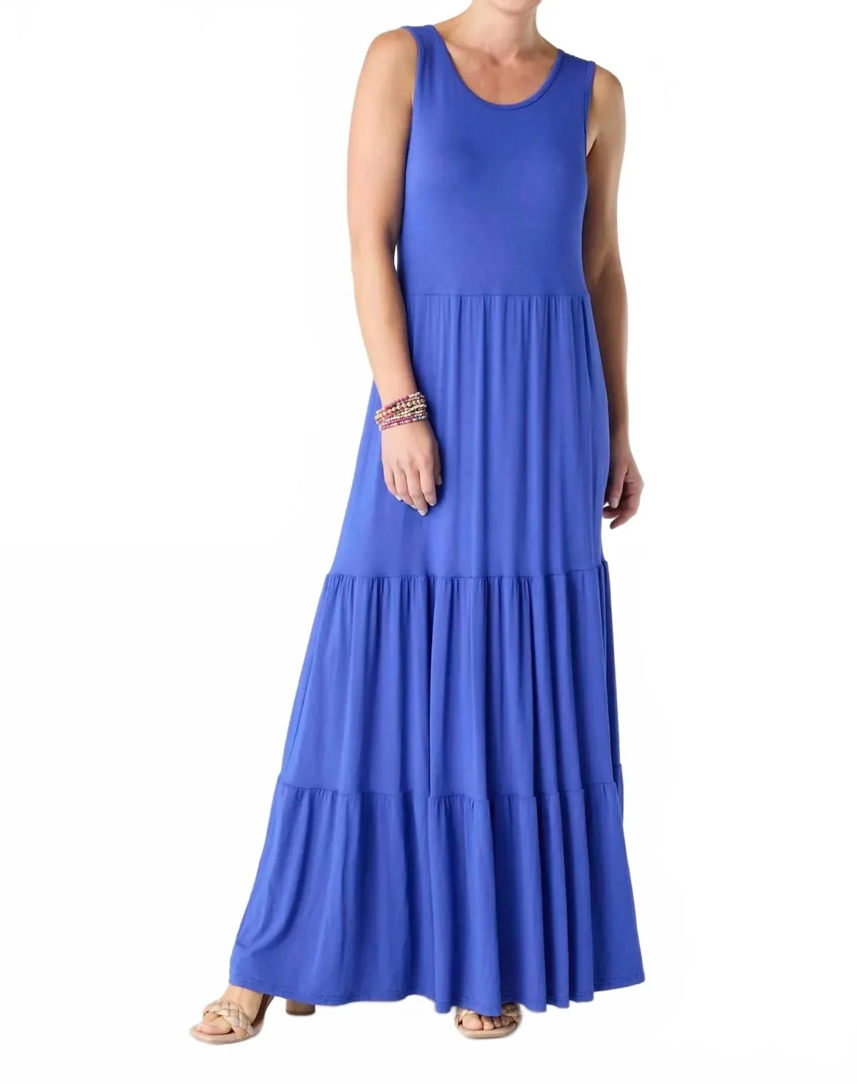 Janie Solid Tiered Maxi Dress by COCO + CARMEN
