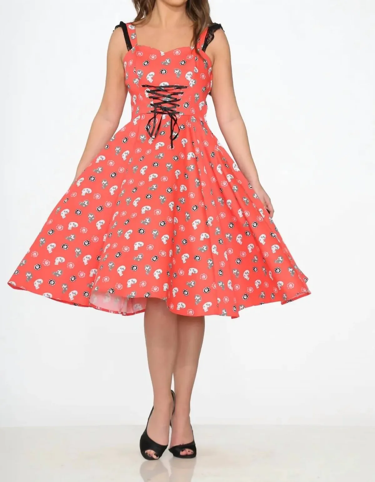 Skulls Swing Dress by Orchid Bloom