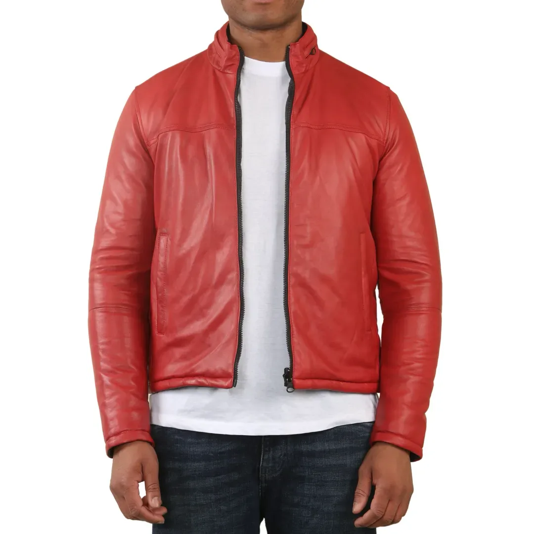 Reversible Quilted Leather Jacket by TruClothing