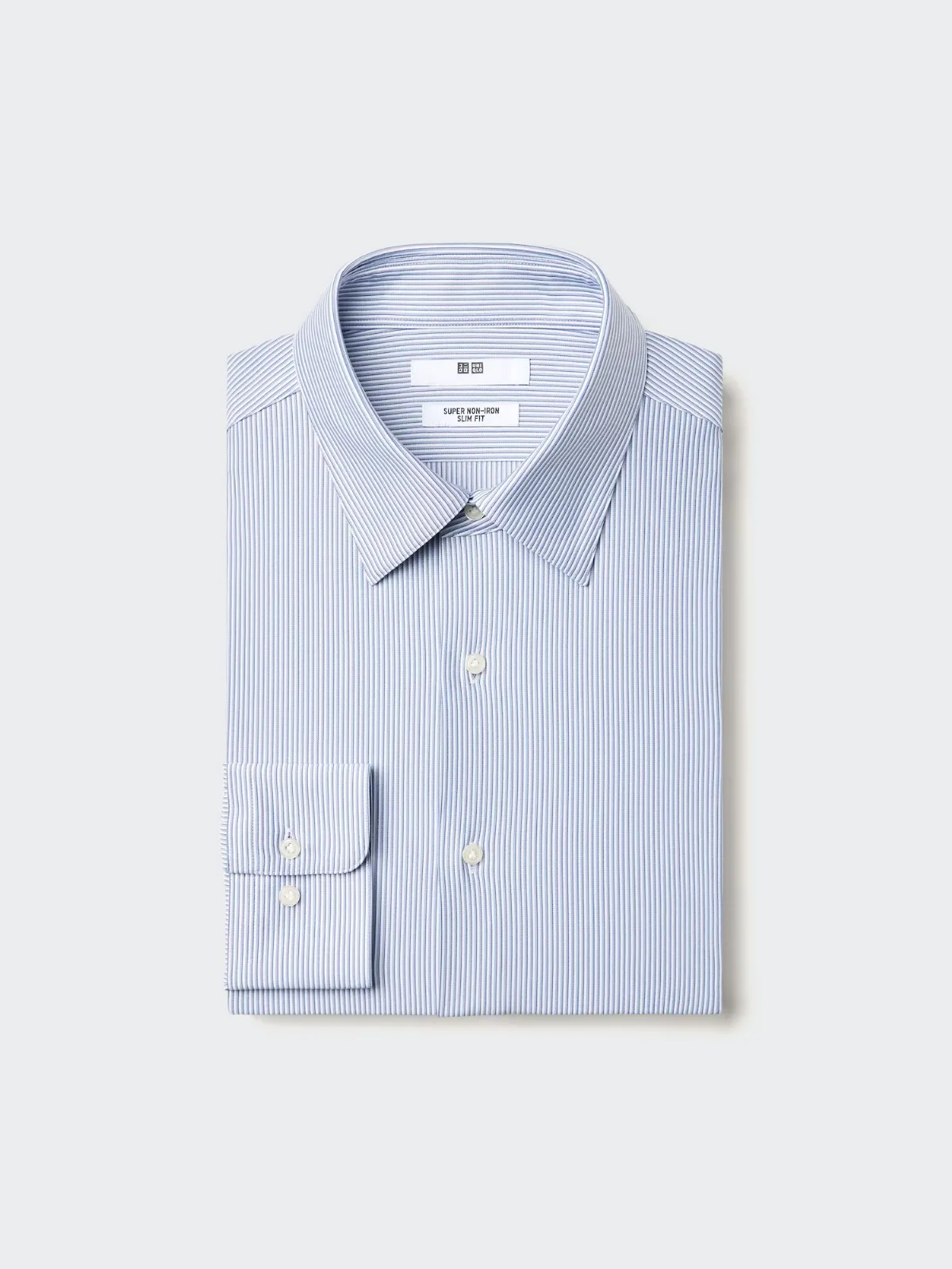 Super Non-Iron Jersey Slim Shirt Striped by UNIQLO