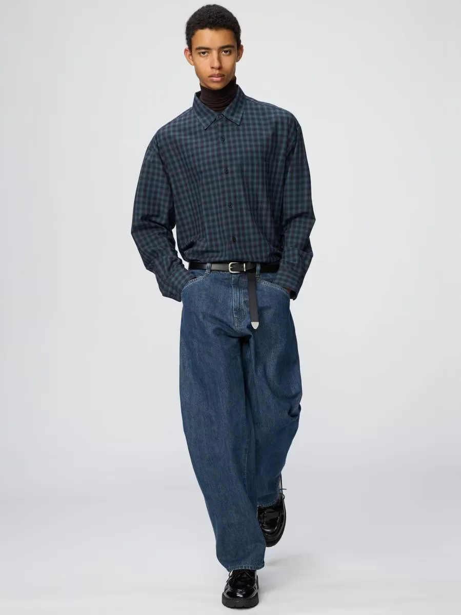 Barrel Jeans Indigo by UNIQLO