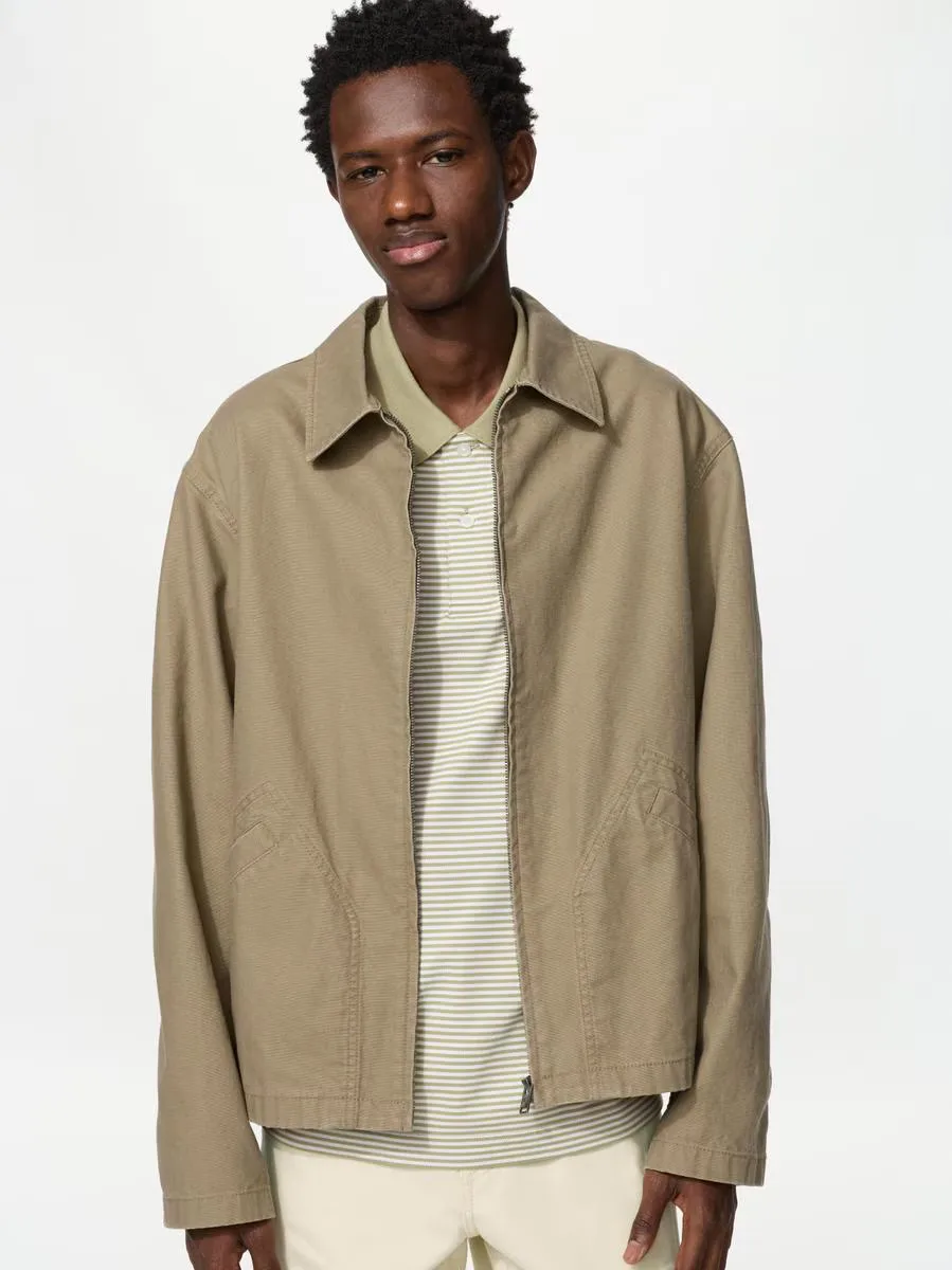 Zip-Up Blouson Jacket