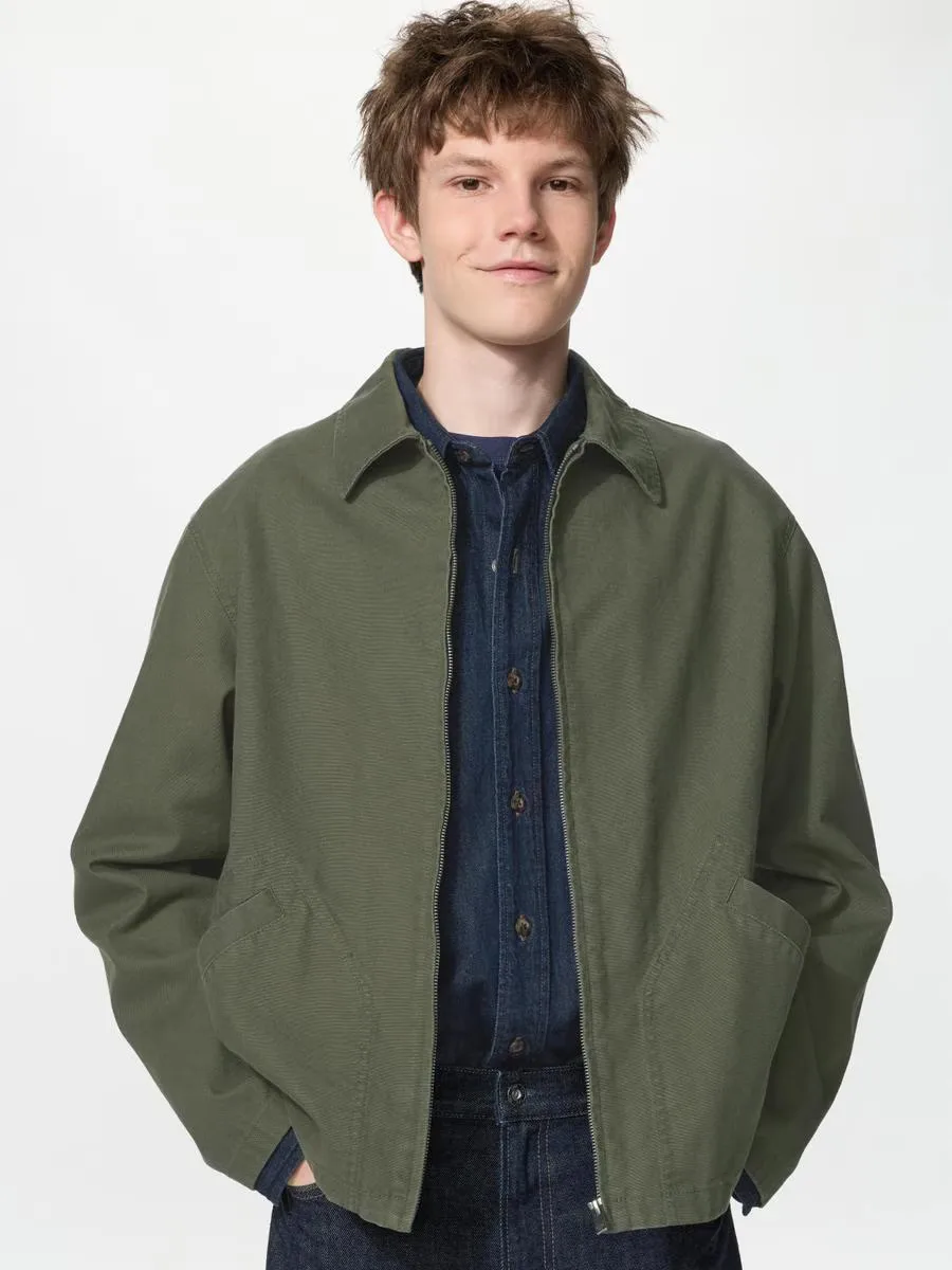 Zip-Up Blouson Jacket