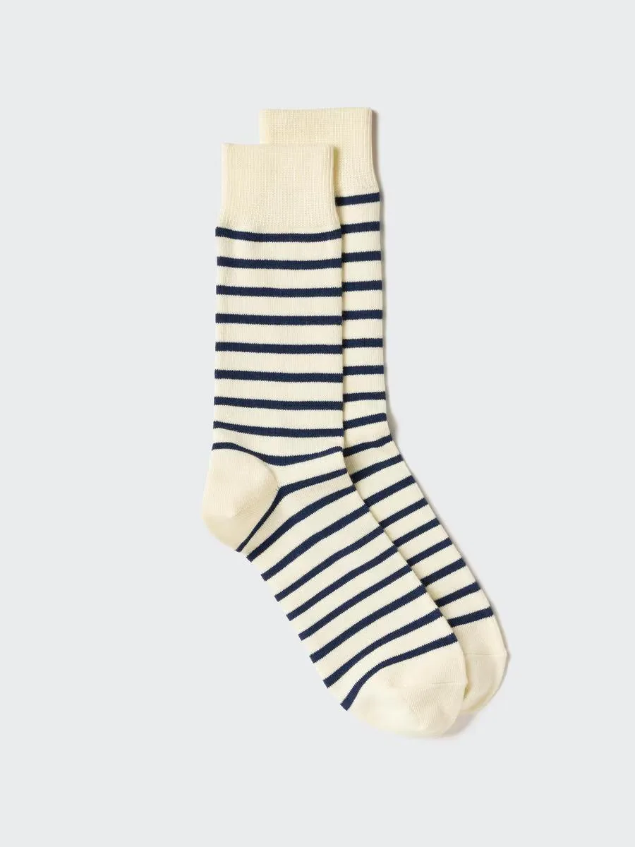 Socks Striped with Deodorizing by UNIQLO