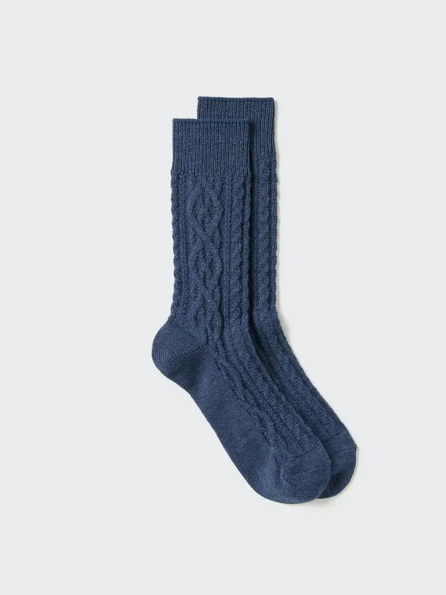 Heattech Socks Cable with Deodorizing