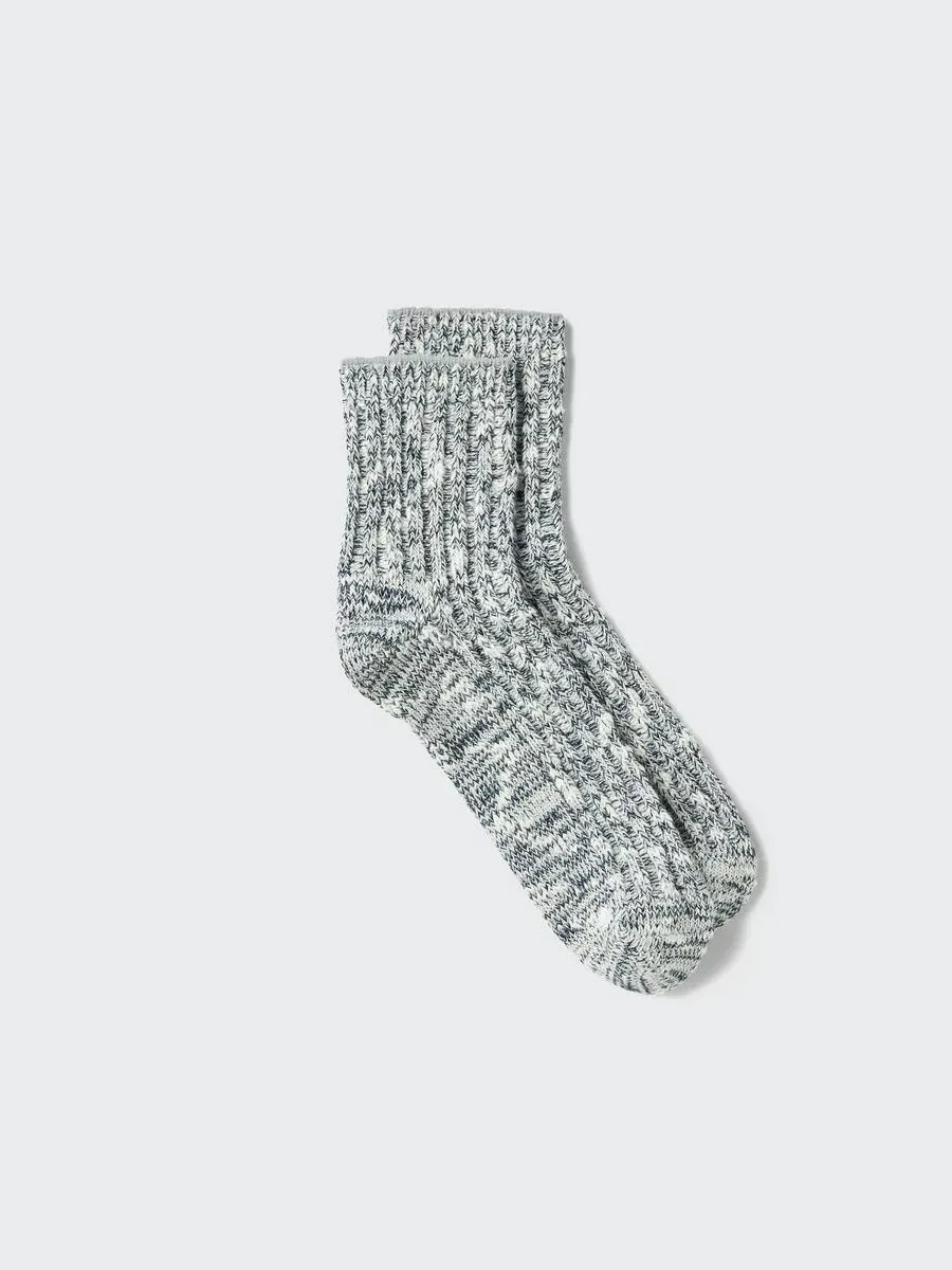 Half Socks Slub Yarn with Deodorizing by UNIQLO