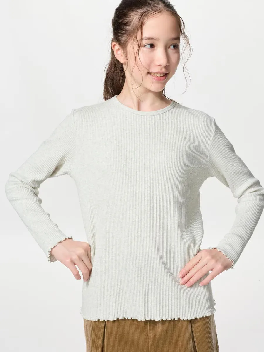 Ribbed T-Shirt Long Sleeve by UNIQLO