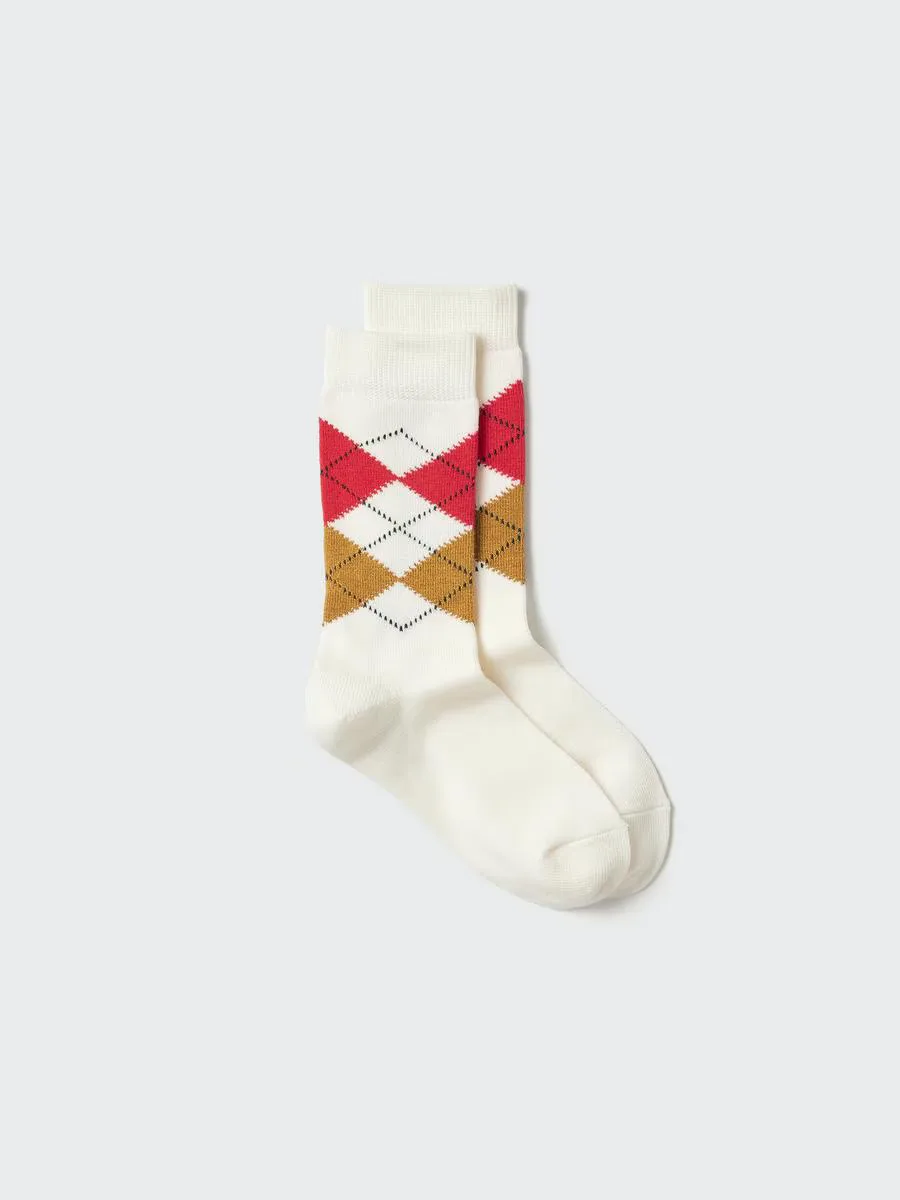Heattech Socks Argyle with Odor Control by UNIQLO