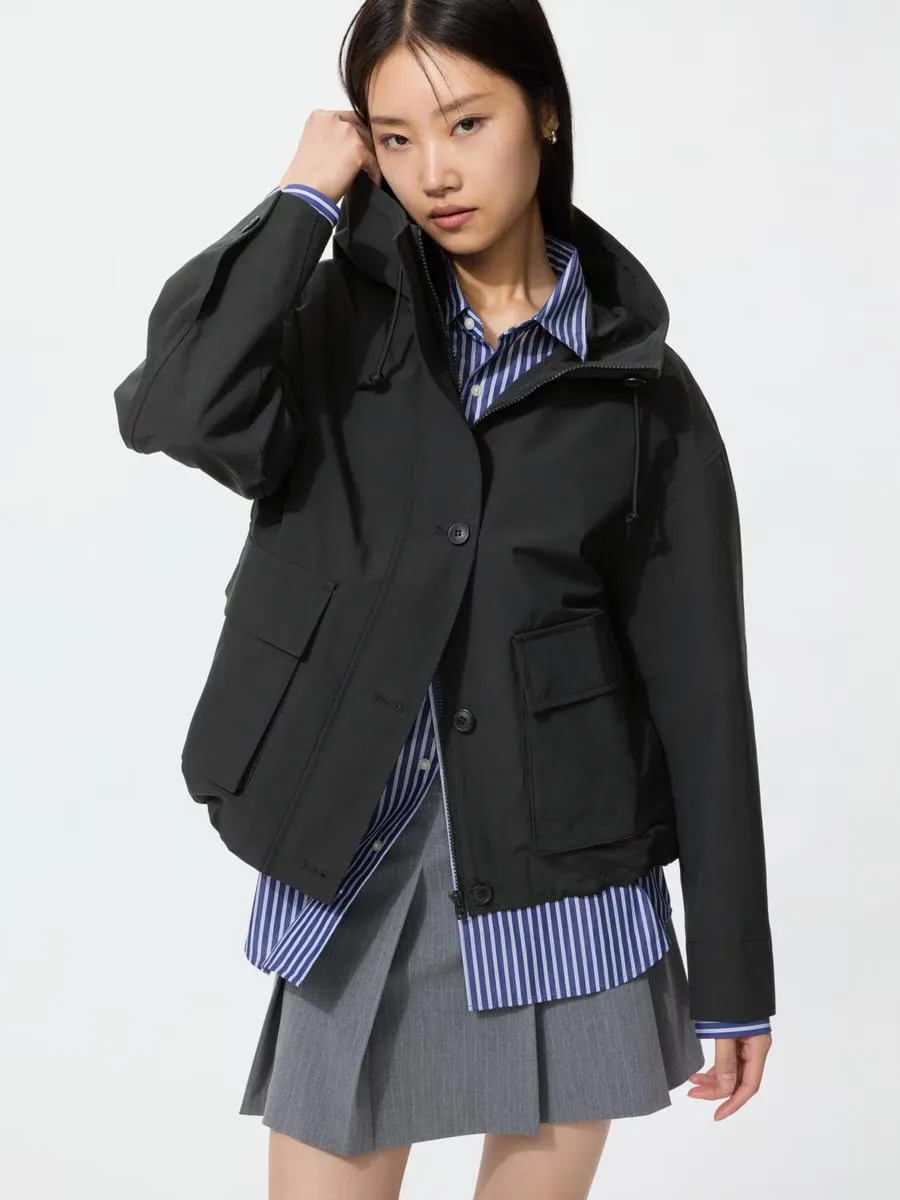 Cotton Blend Utility Parka by UNIQLO