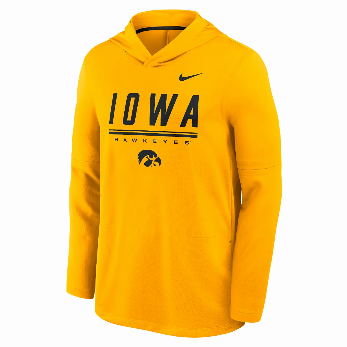 Iowa Sideline Dri-FIT College Long-Sleeve Hooded Top by Nike